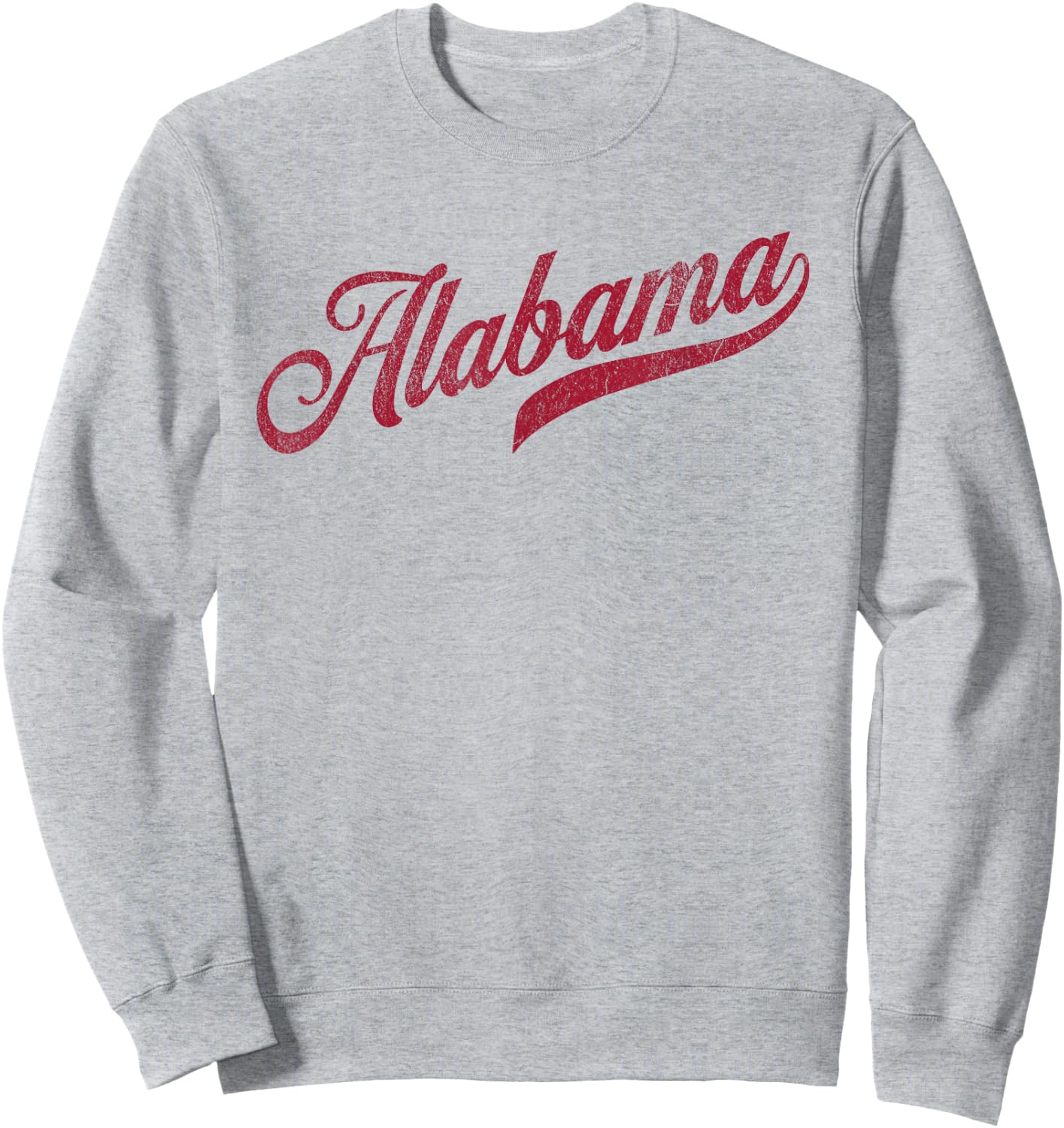 Alabama Varsity Script Classic Sports Jersey Style Sweatshirt - Sweatshirt | Ash