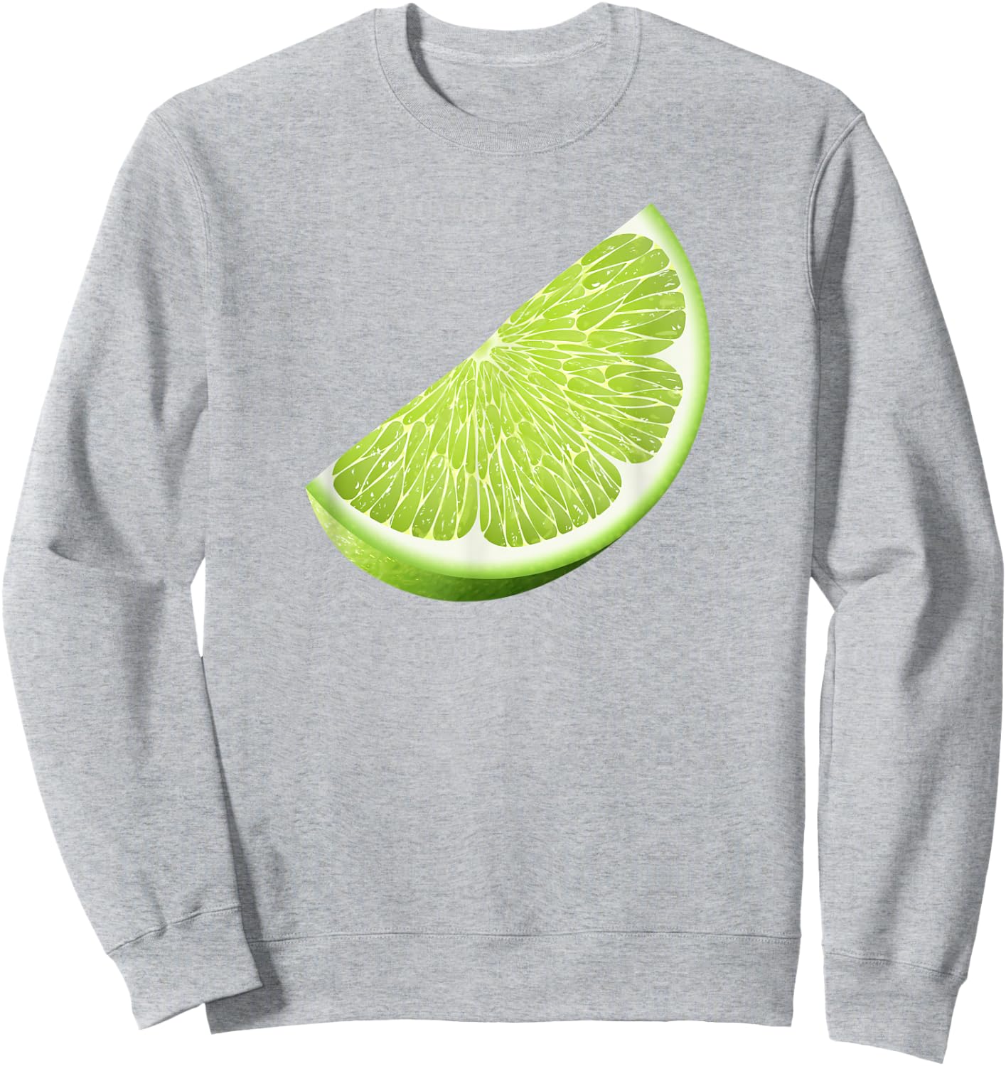 Green Lime Halloween Costume Group Funny Lime Slice Lovers Sweatshirt - Sweatshirt | Ash
