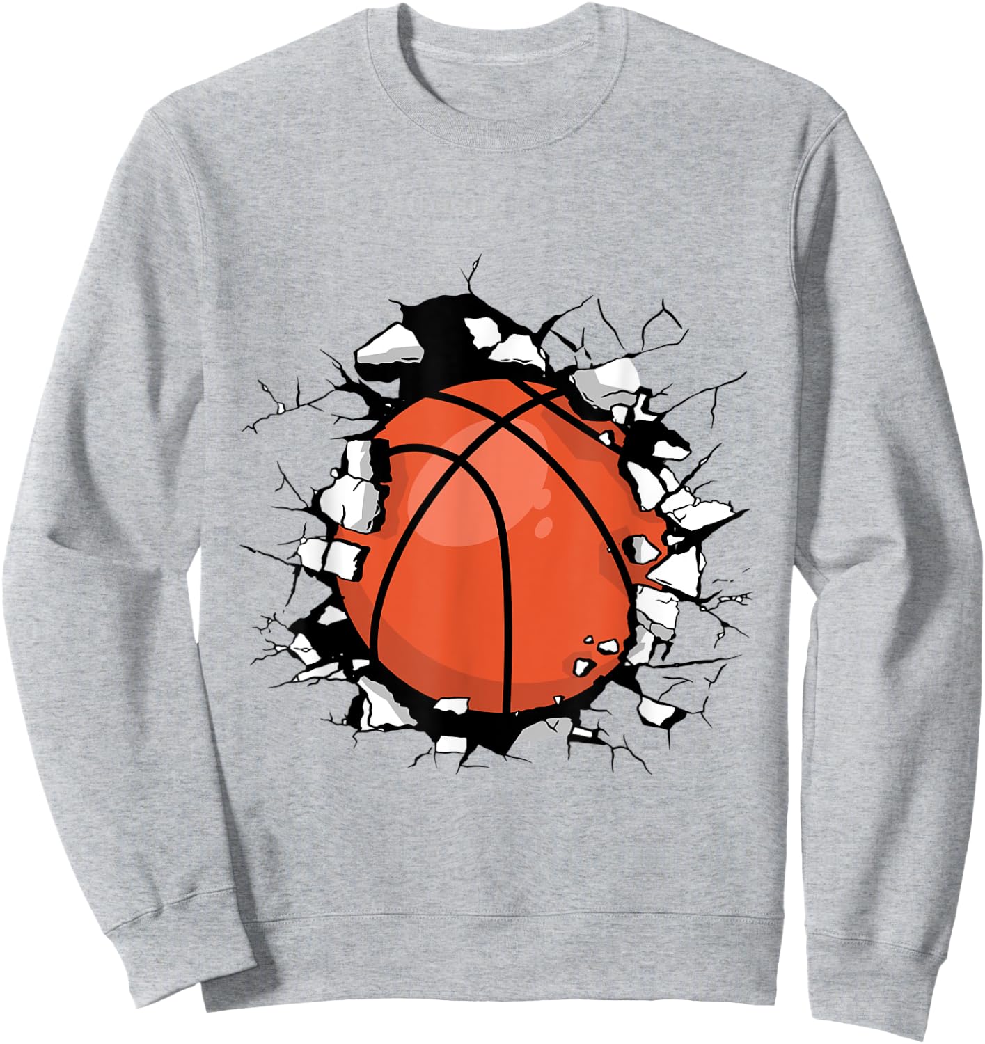 Basketball Sport Game Athlete Sweatshirt - Sweatshirt | Ash