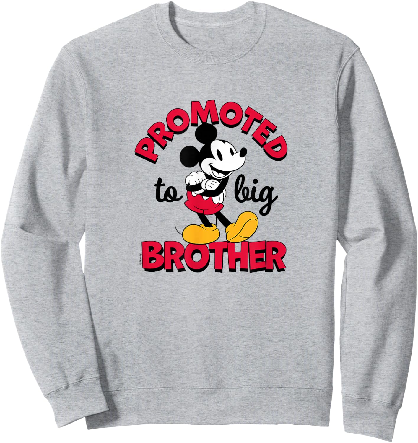 Disney - Mickey Promoted to Big Brother Sweatshirt - Sweatshirt | Ash