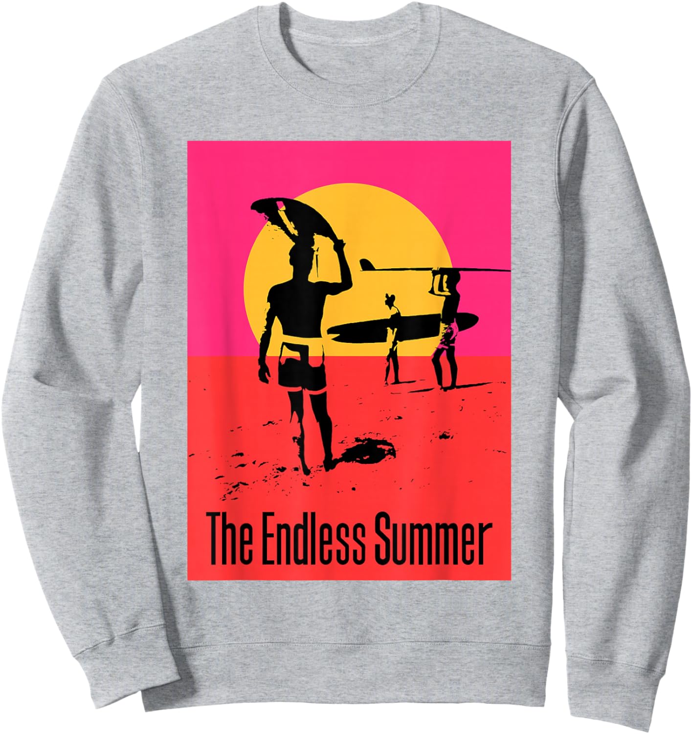 The Endless Summer Classic Surf Movie Poster Sweatshirt - Sweatshirt | Ash