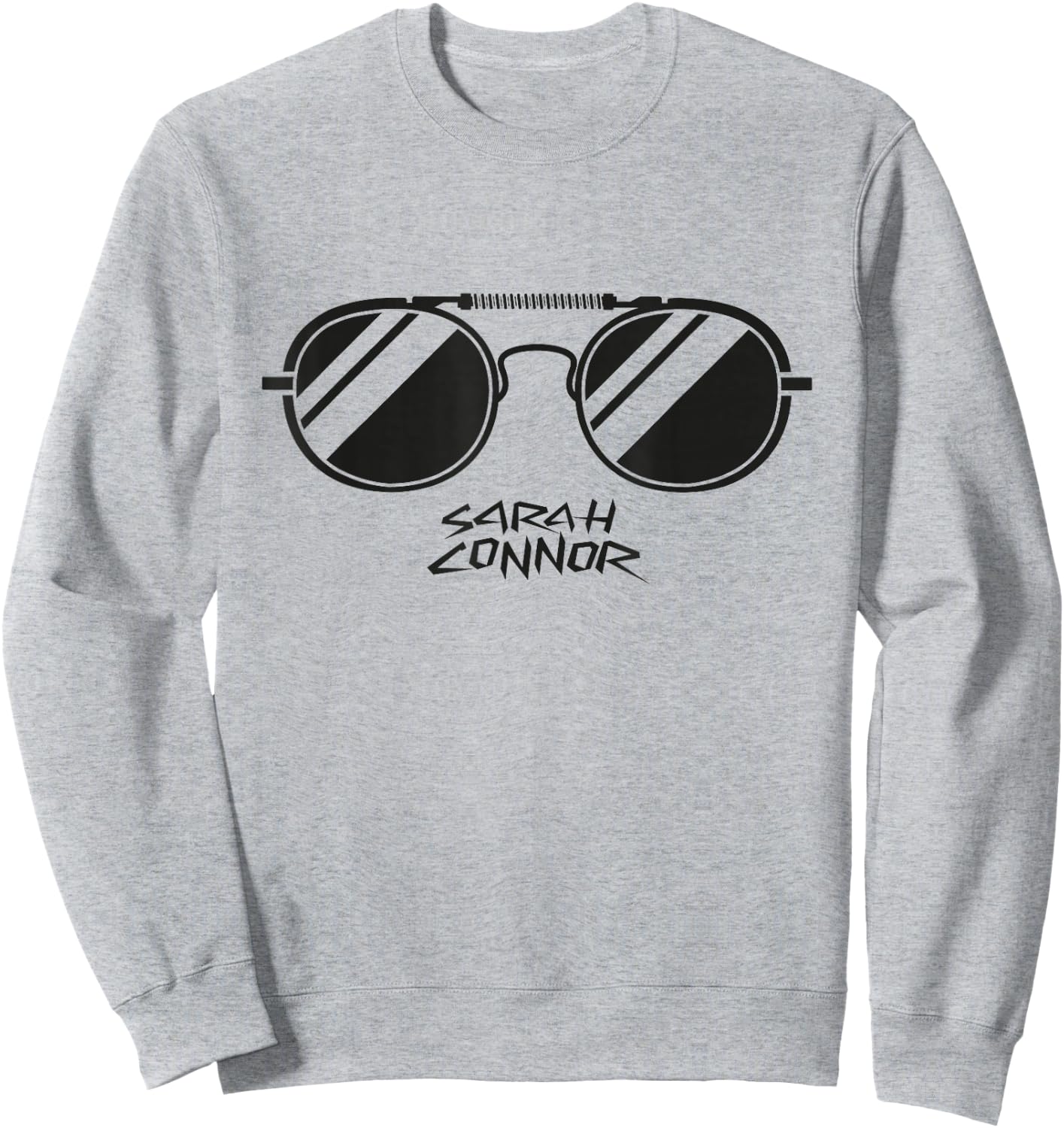 Terminator 2 Sarah Connor Sunglasses Sweatshirt - Sweatshirt | Ash