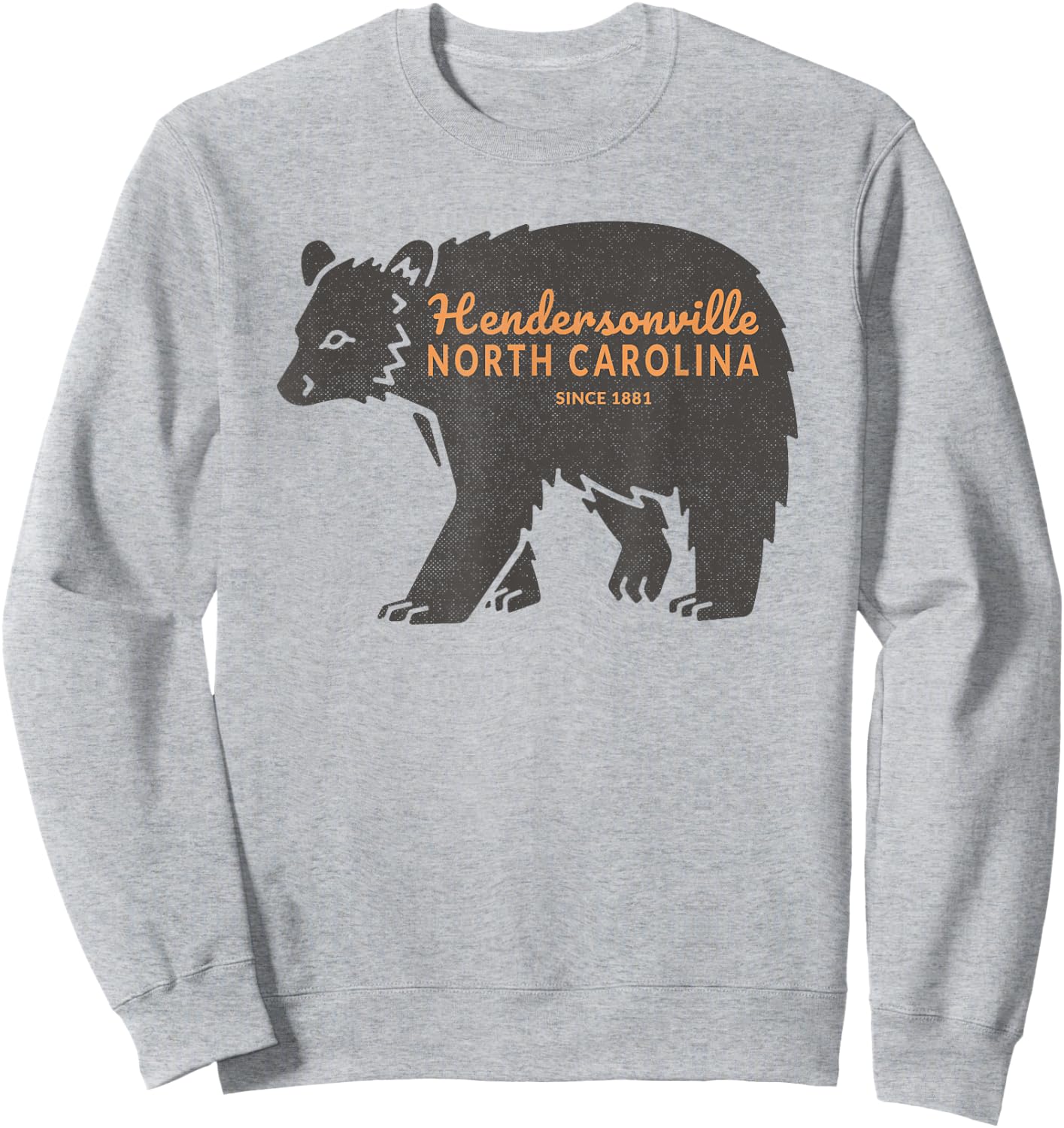 Mountain Towns of NC Bear Hendersonville, NC Sweatshirt - Sweatshirt | Ash