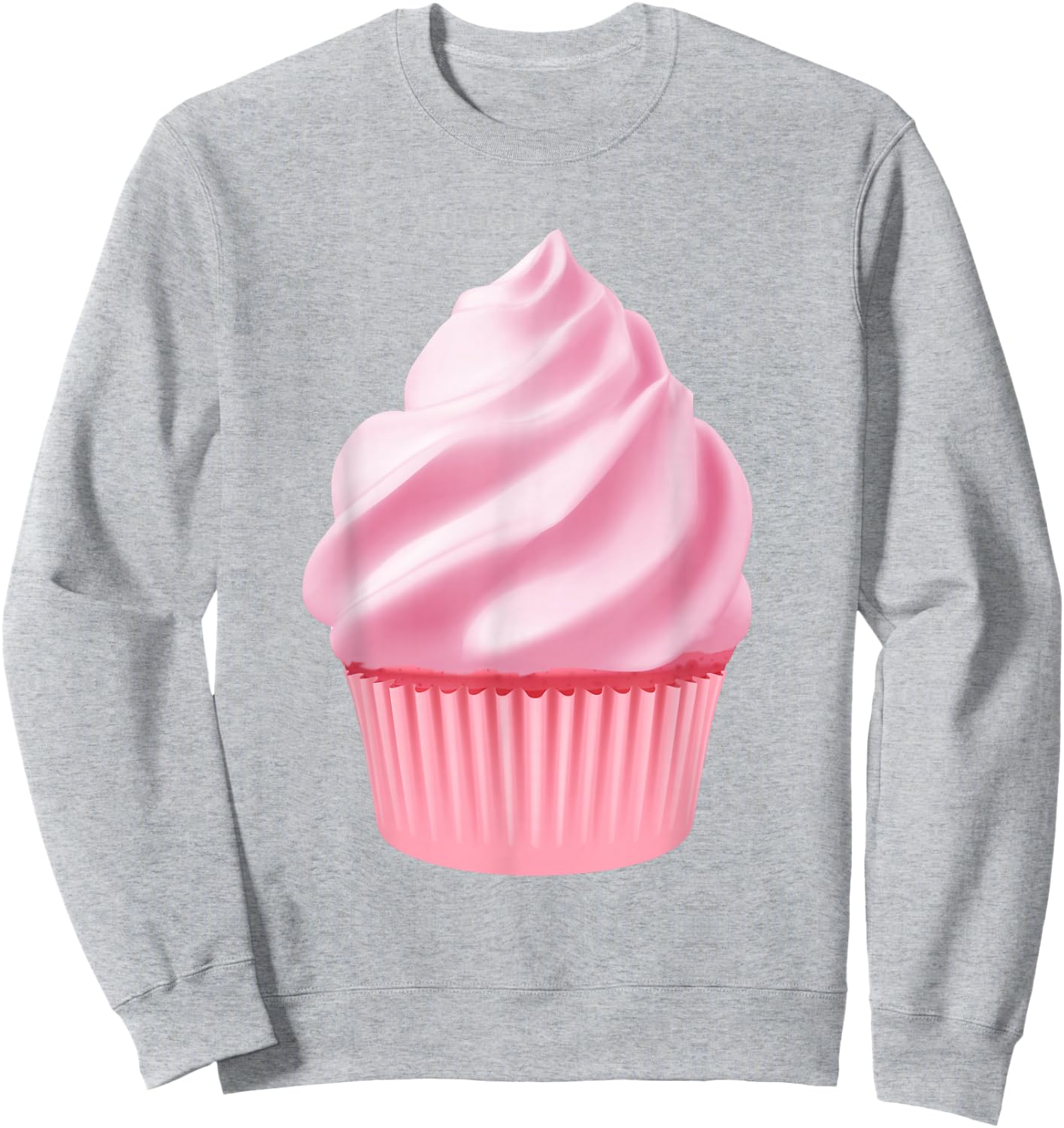Cupcake Love Design Sweatshirt - Sweatshirt | Ash