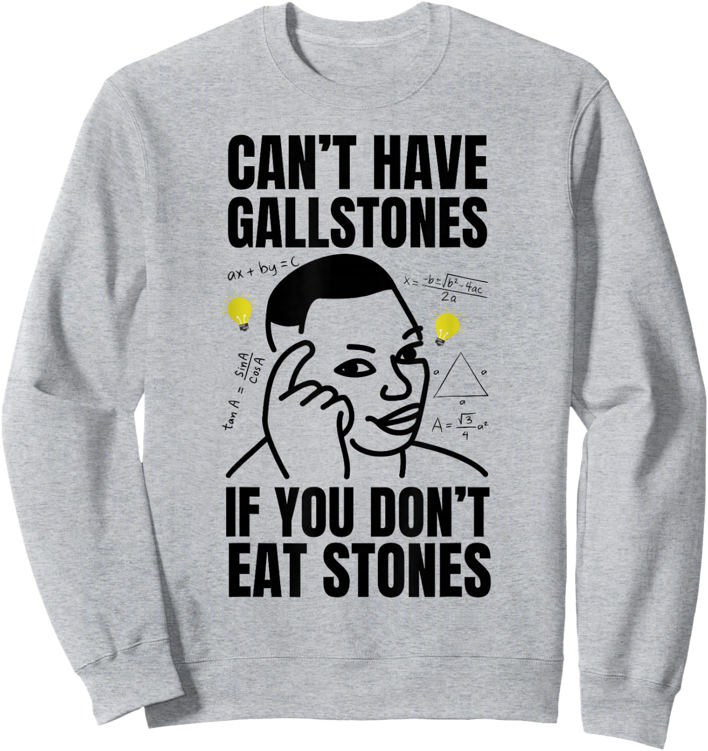 Funny Gallstones Removal Surgery and Gallstone Sweatshirt - Sweatshirt | Ash