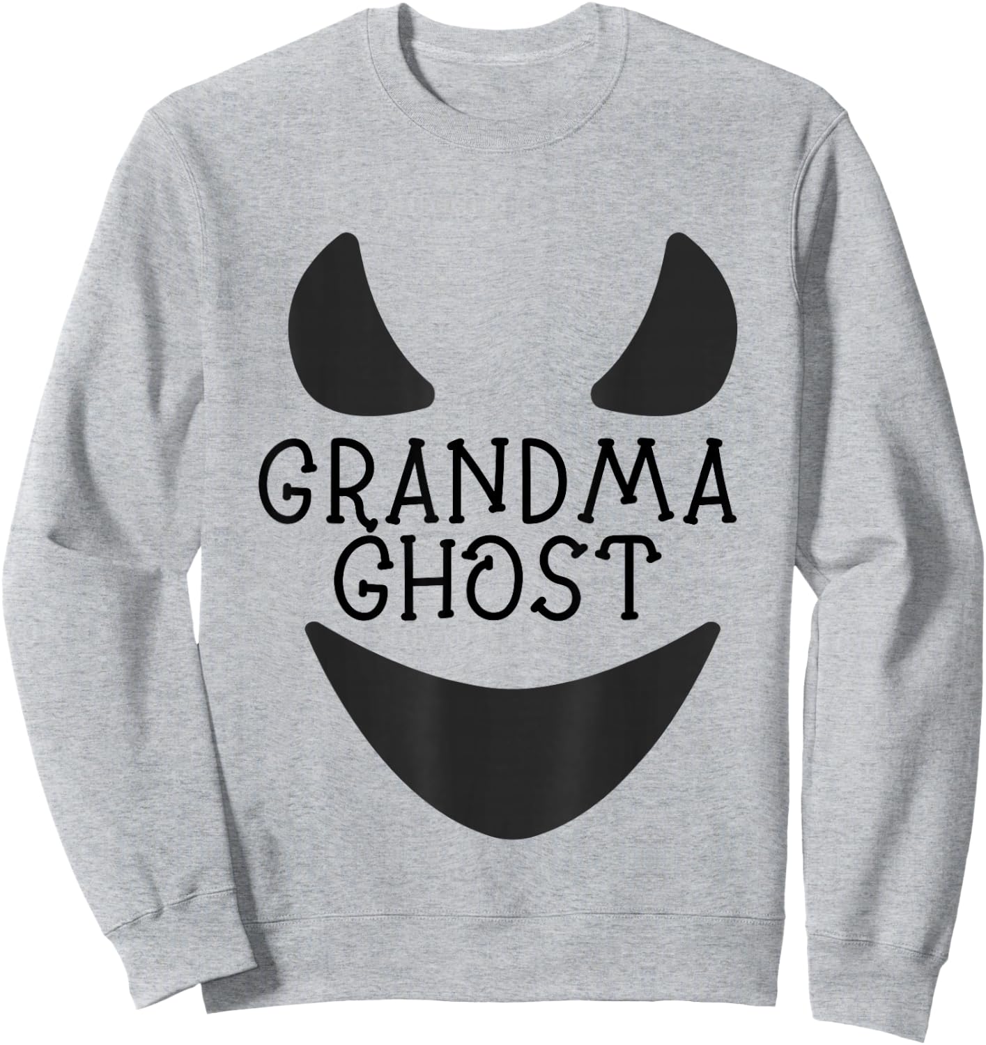 Grandma Ghost Matching Family Halloween Costume Sweatshirt - Sweatshirt | Ash