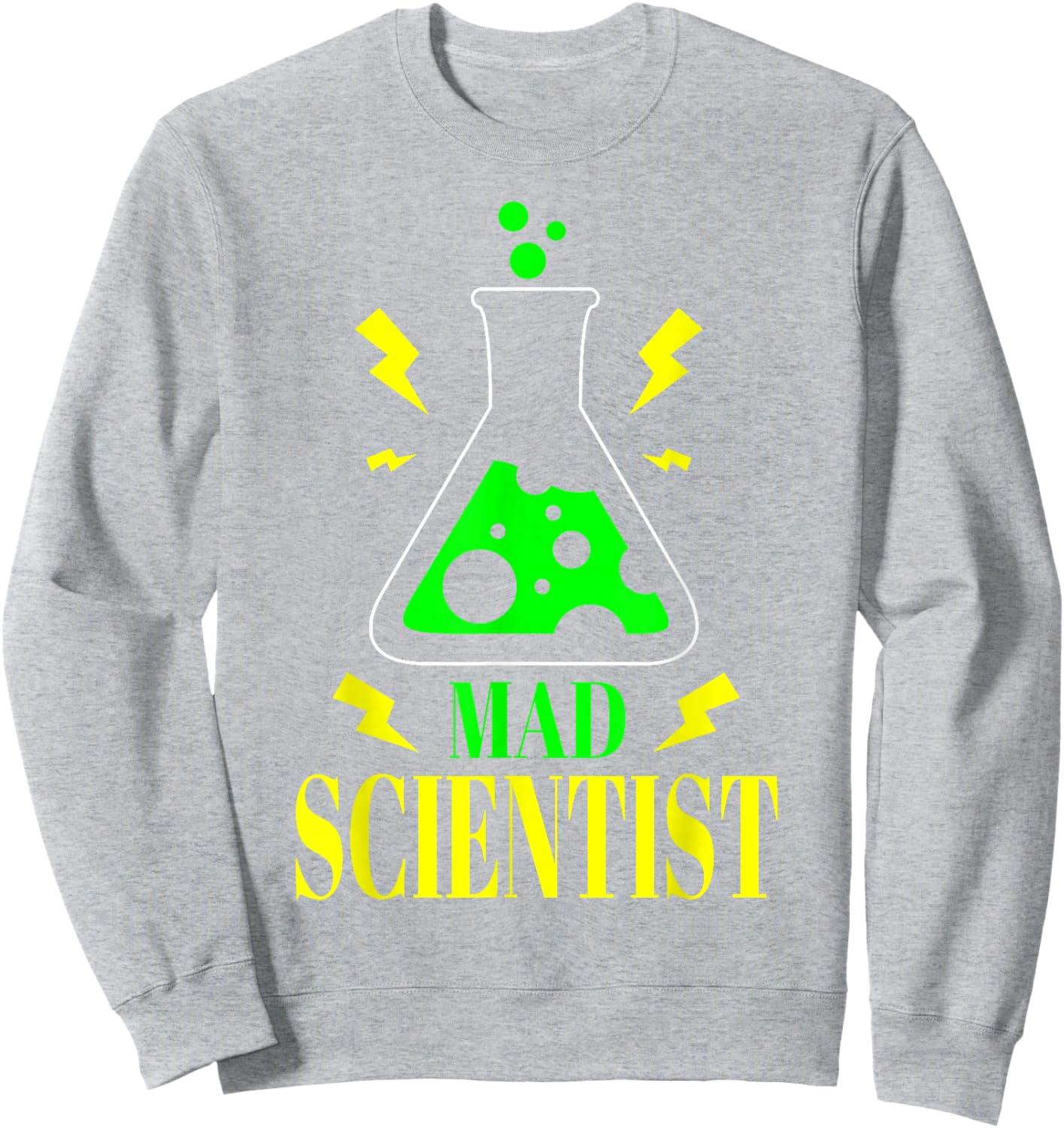 Mad Scientist Science Teacher Halloween Costume Laboratory Sweatshirt - Sweatshirt | Ash