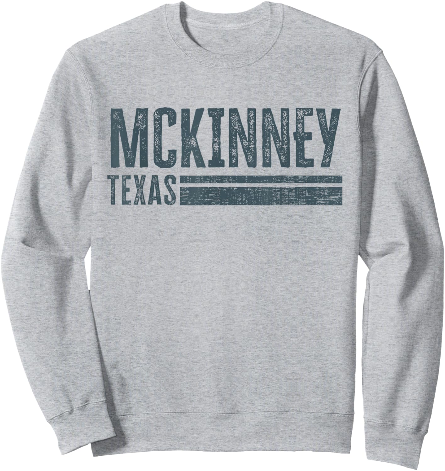 McKinney Vintage Texas Design Retro Distressed Sweatshirt - Sweatshirt | Ash
