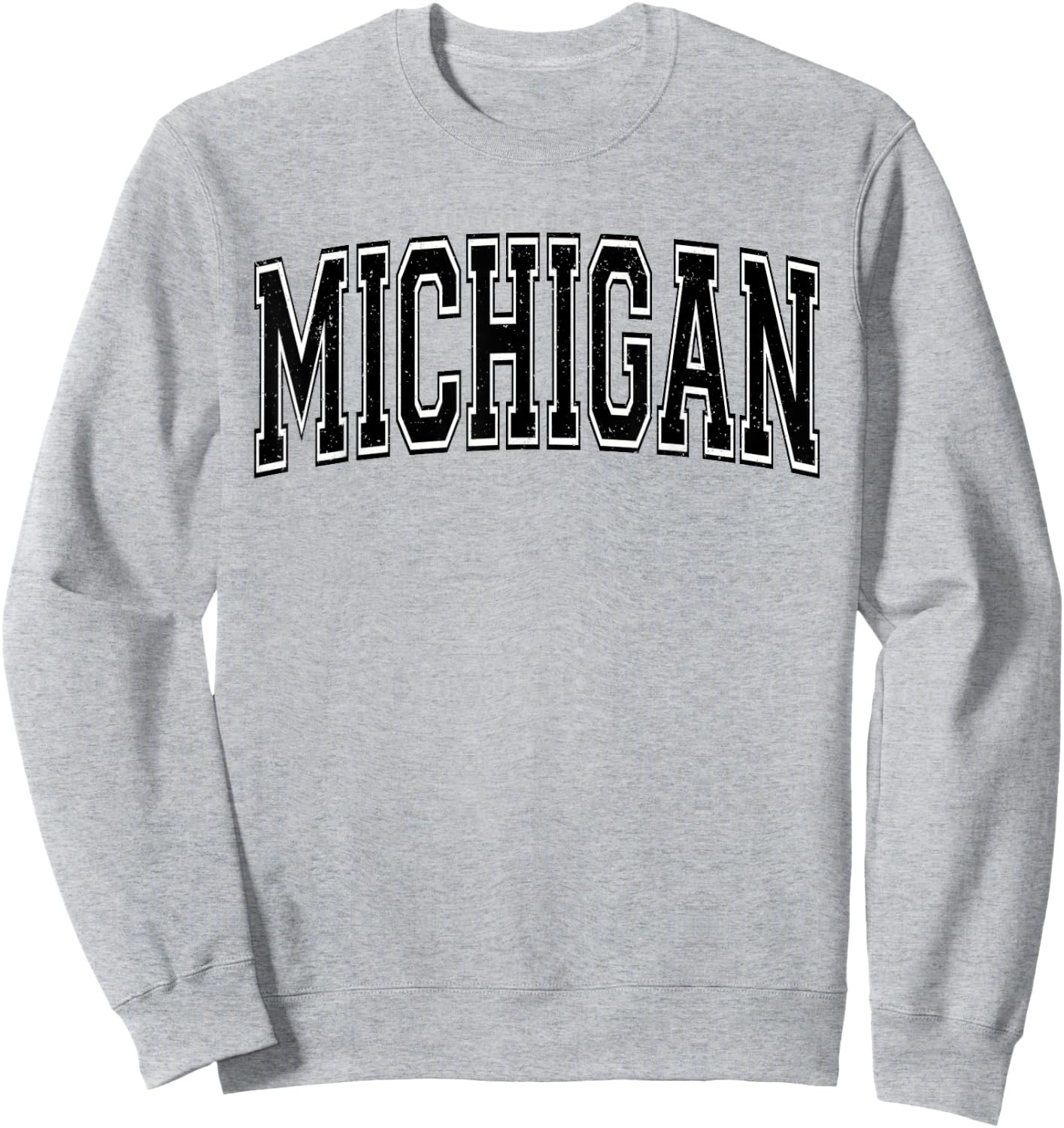 Michigan Varsity Sports Athletic Jersey Style Sweatshirt - Sweatshirt | Ash