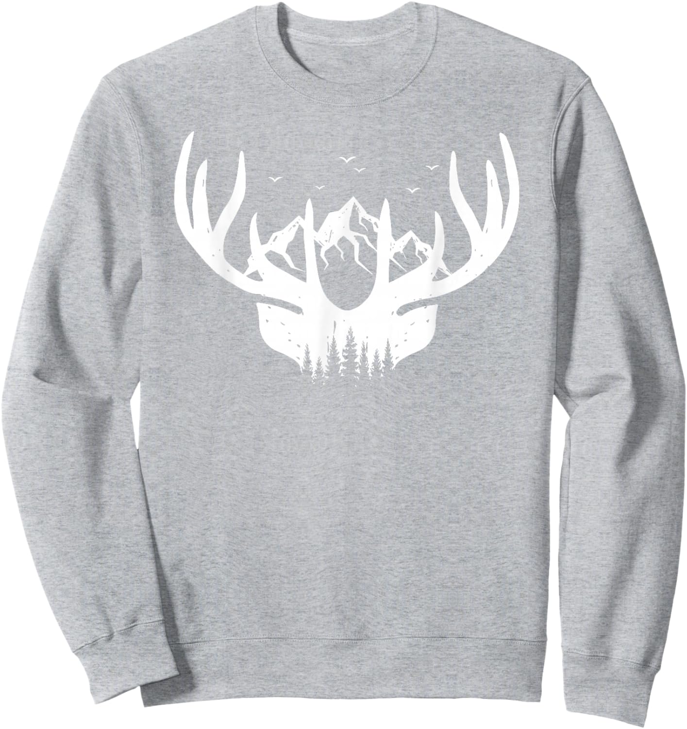 Hunter Orange Deer Hunting Sweatshirt - Sweatshirt | Ash