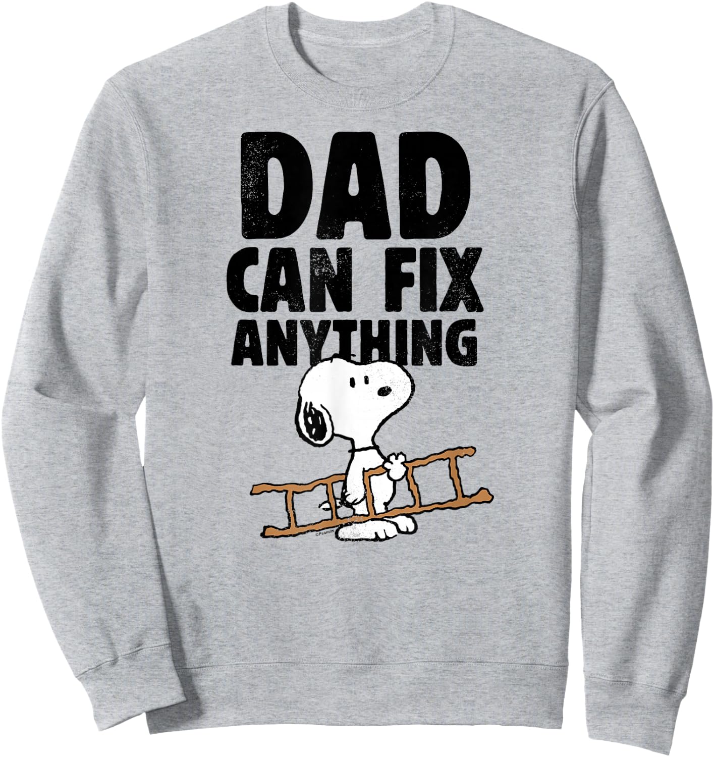 Peanuts - Snoopy Dad Can Do Anything Sweatshirt - Sweatshirt | Ash