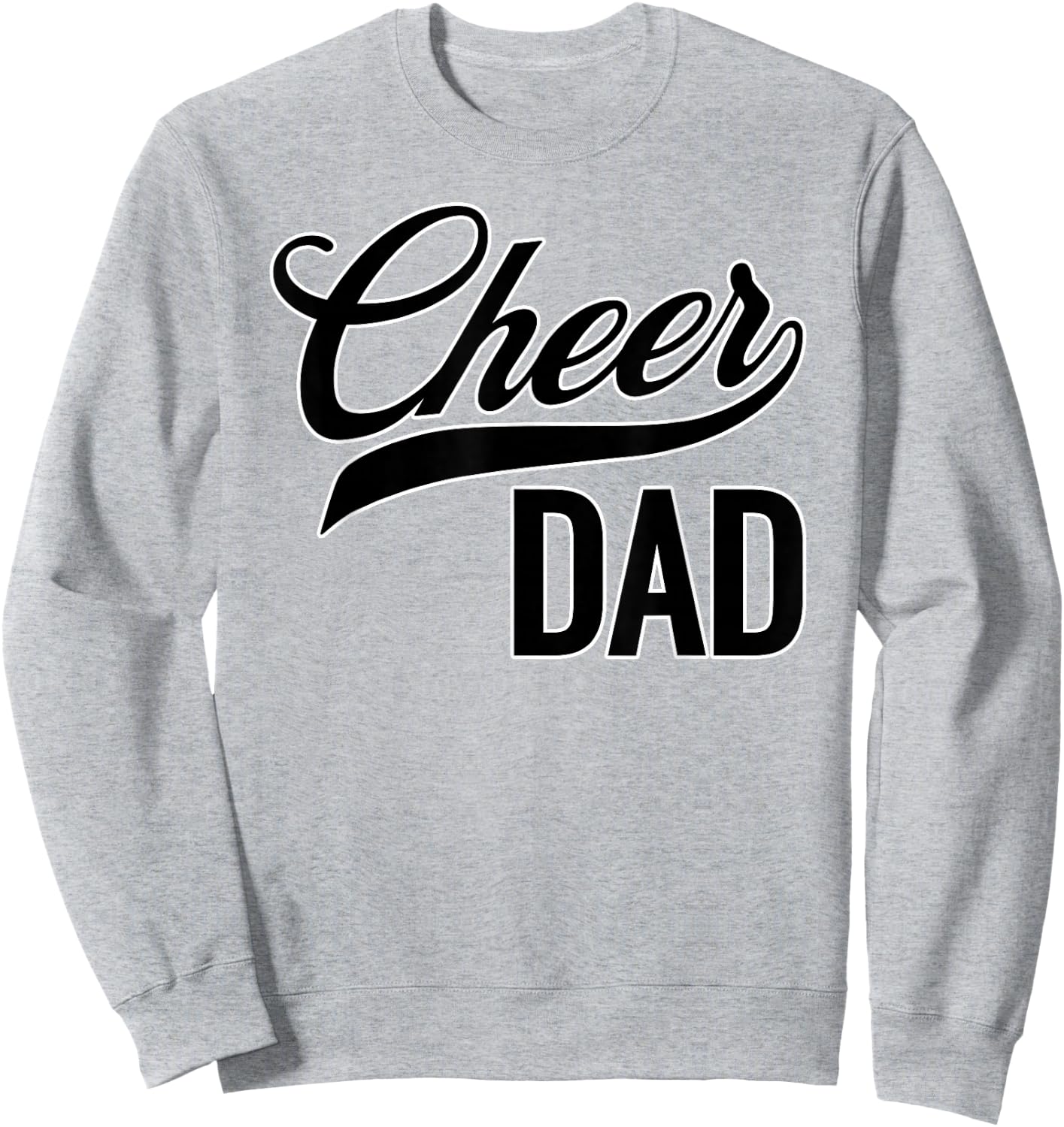 Cheer Dad Red and Black White Cheerleading Matching Parents Sweatshirt - Sweatshirt | Ash