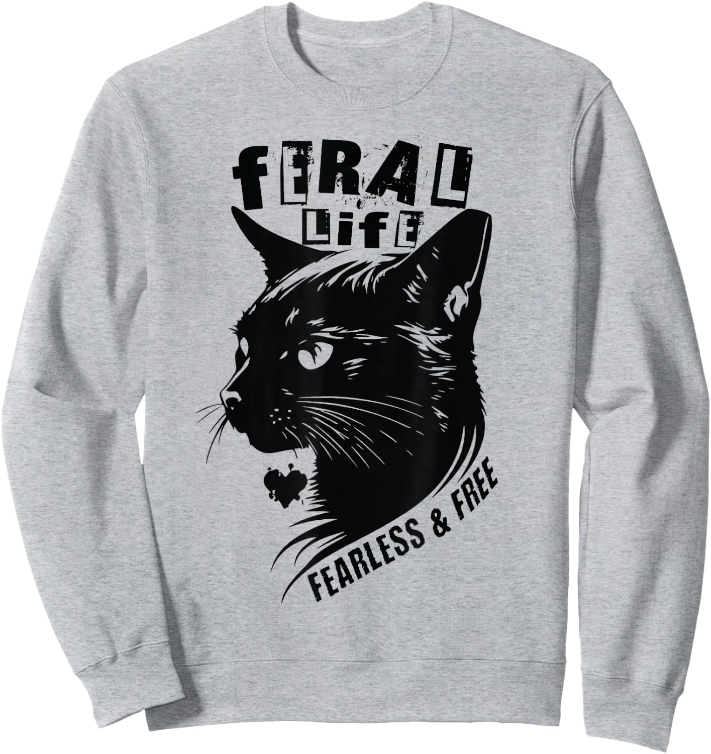 Feral Cats Cat Rescue Cute Foster Mom Kittens Adopt Cats TNR Sweatshirt - Sweatshirt | Ash
