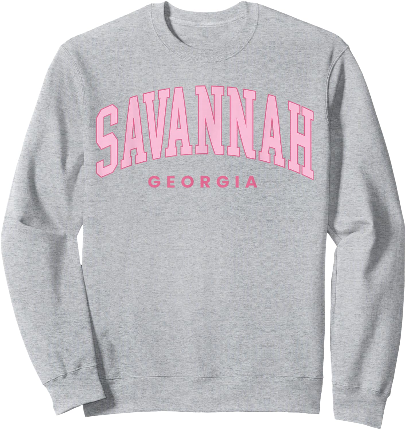 Savannah Georgia Vintage Preppy Throwback Vacation Souvenir Sweatshirt - Sweatshirt | Ash