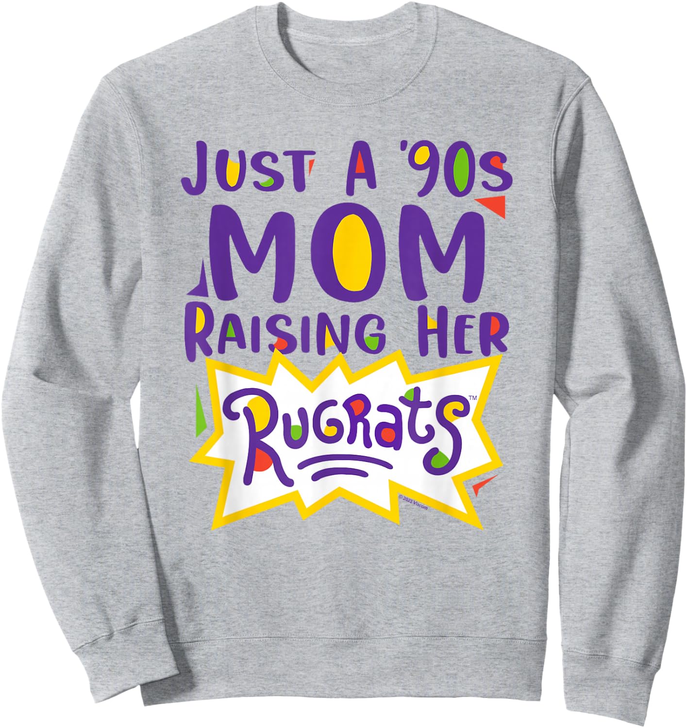 Rugrats Mother's Day Just a 90's Mom Sweatshirt - Sweatshirt | Ash