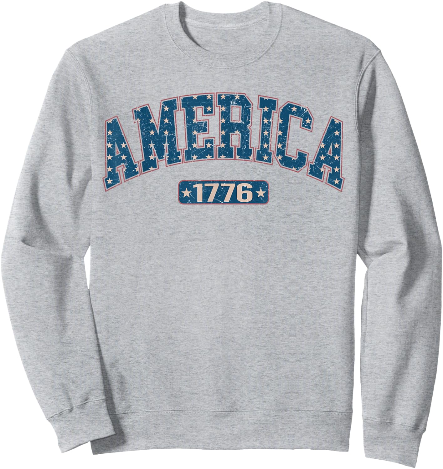 Happy 4th Of July Patriotic American US Flag 4th Of July Sweatshirt - Sweatshirt | Ash