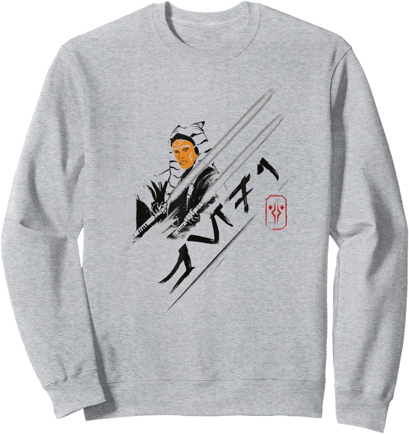 Star Wars: Ahsoka Aurabesh Jedi Outline Sweatshirt - Sweatshirt | Ash