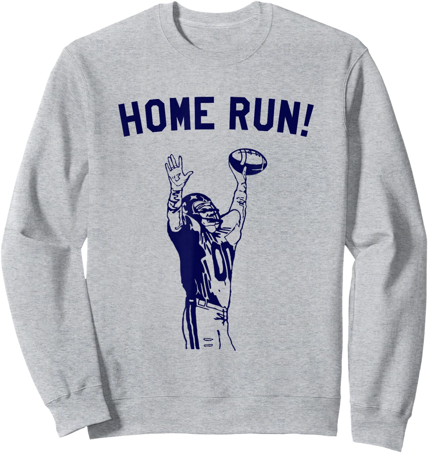 Homerun - Football Sport Funny Sweatshirt - Sweatshirt | Ash