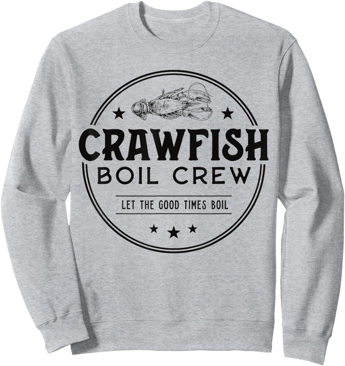 Crawfish Boil Crew Matching Cajun Seafood Crayfish Party Sweatshirt - Sweatshirt | Ash