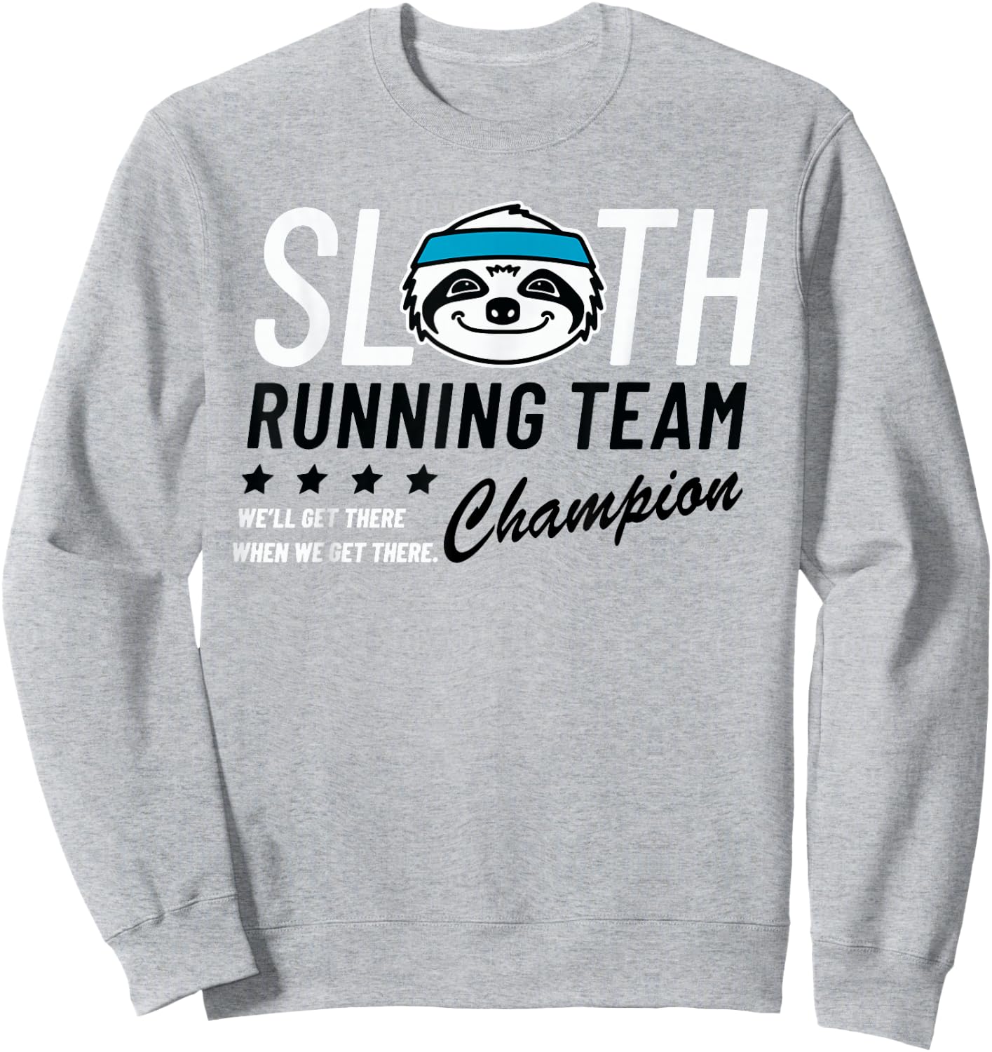 Sloth Running Team Champion Sweatshirt - Sweatshirt | Ash