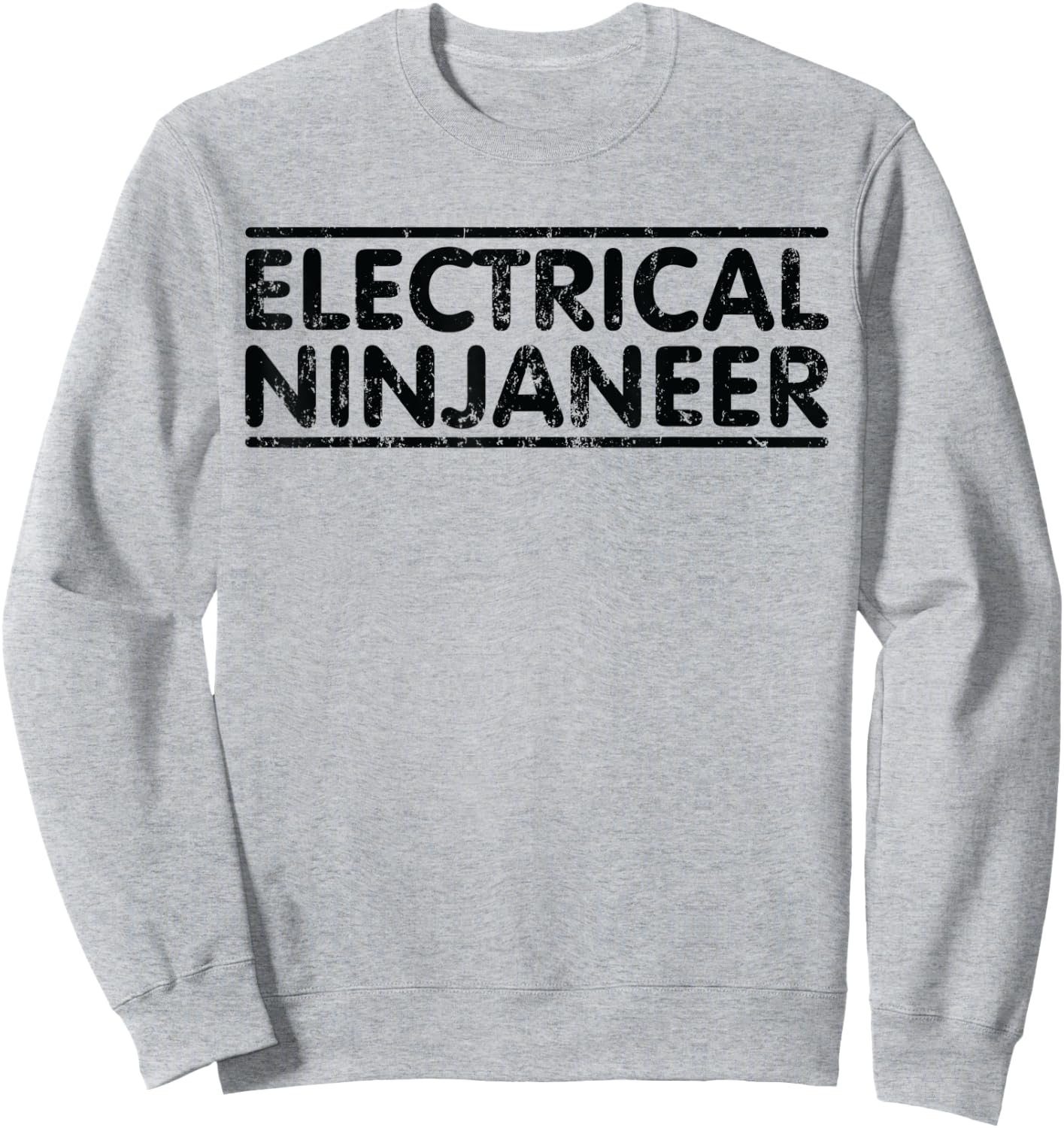 Ninjaneer - Funny Electrical Engineer Sweatshirt - Sweatshirt | Ash
