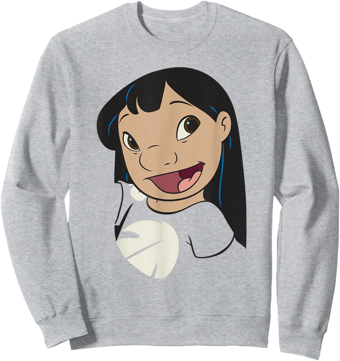 Disney Lilo & Stitch Lilo Big Face Red Shirt Smile Sweatshirt - Sweatshirt | Ash