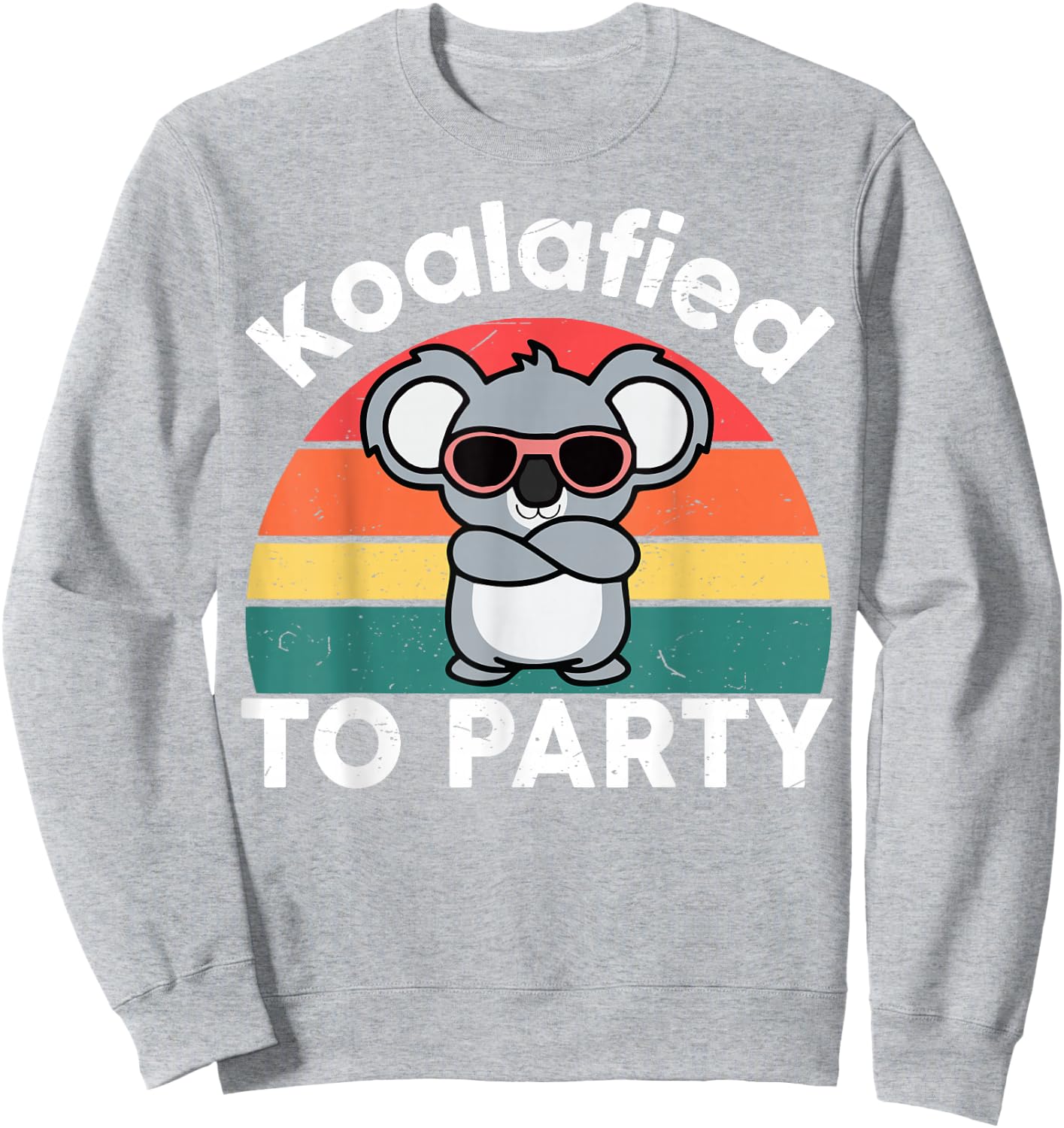 Cute Koalafied Shirt to Party Men Kids Boys Girl Women Koala Sweatshirt - Sweatshirt | Ash