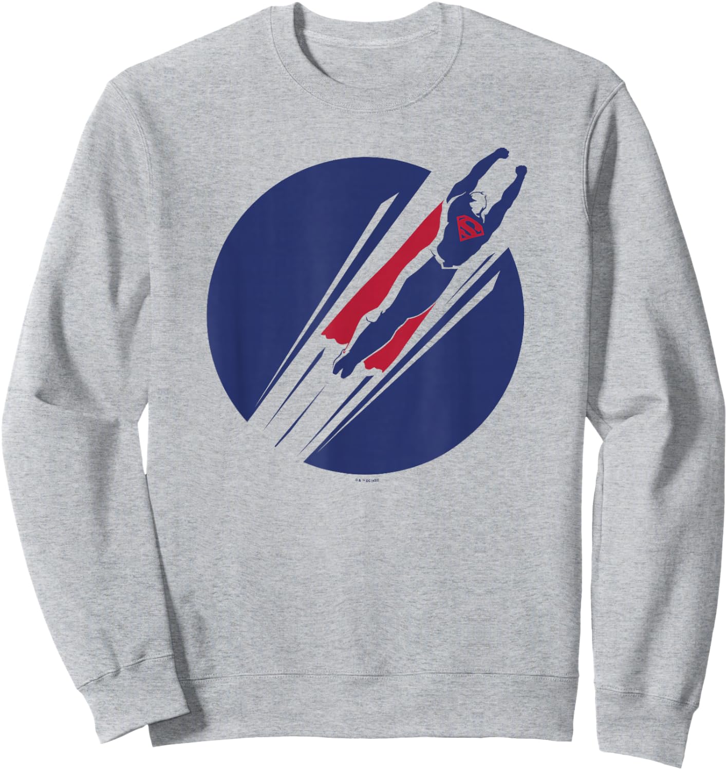 DC Comics Superman Graphic Flying Logo Sweatshirt - Sweatshirt | Ash