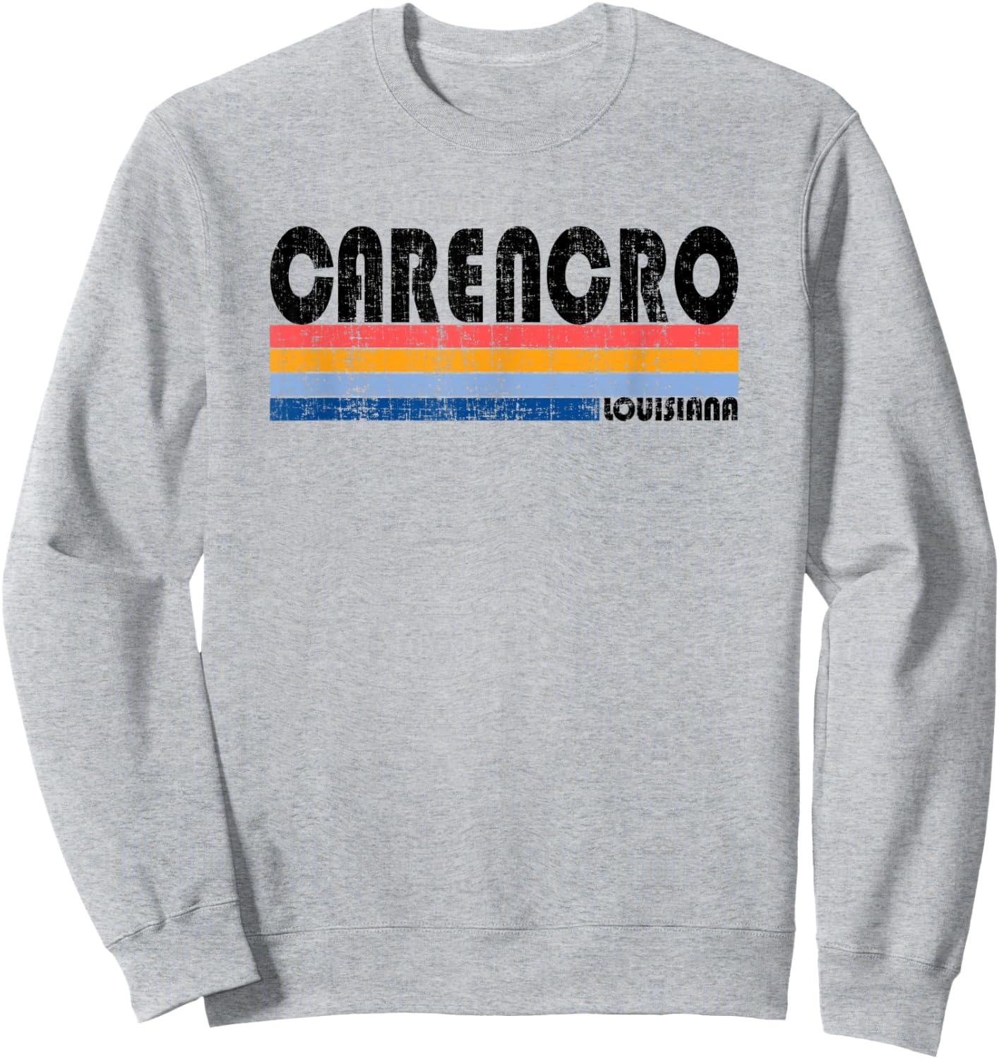 Vintage 70s 80s Style Carencro, LA Sweatshirt - Sweatshirt | Ash