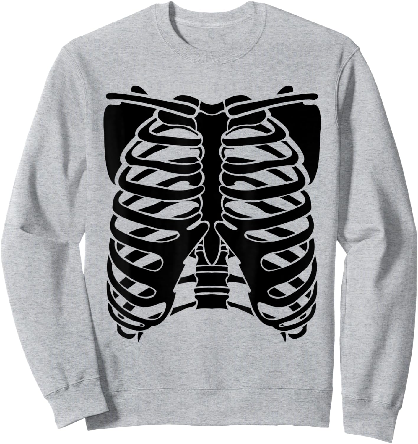 Funny X ray Chest Costume Design Halloween Women Men Sweatshirt - Sweatshirt | Ash
