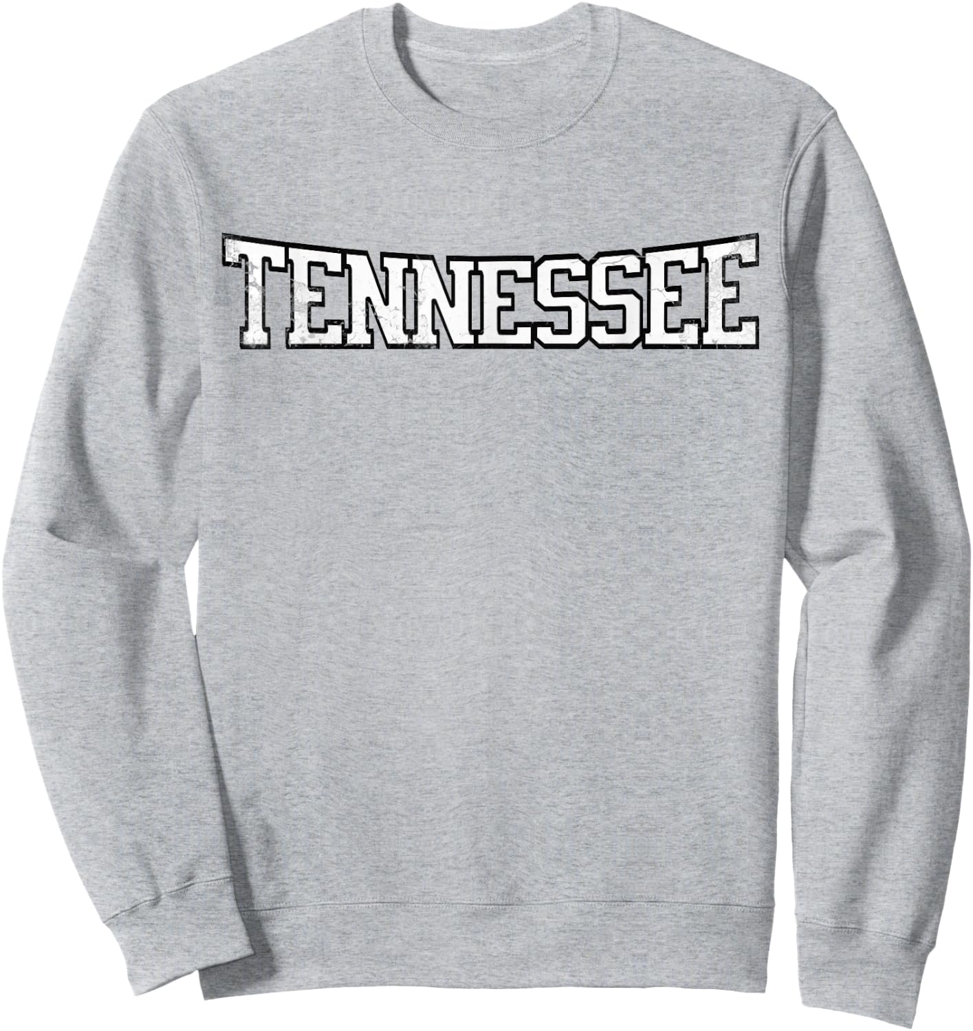 TN Tennessee City Distressed Sweatshirt - Sweatshirt | Ash