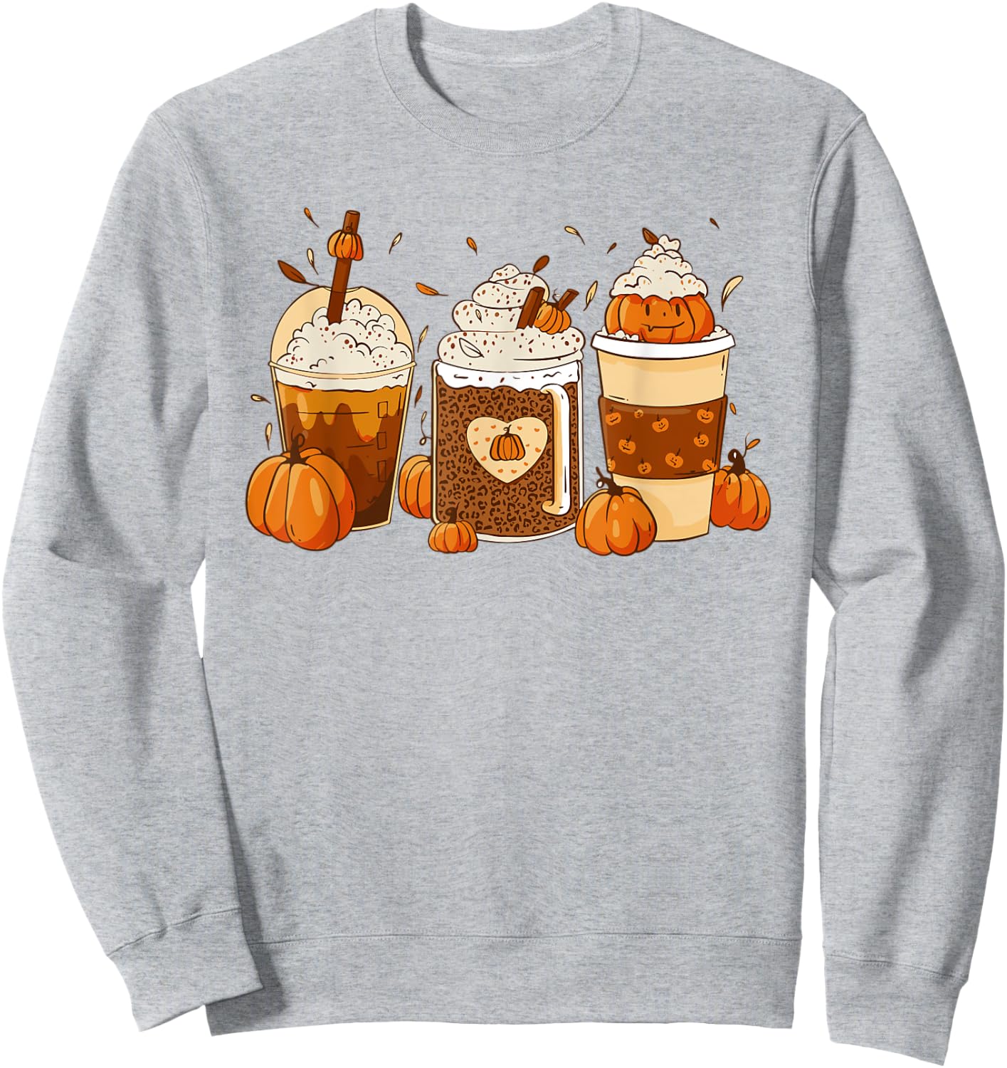 Pumpkin Spice Latte Fall Coffee Thanksgiving Shirt Sweatshirt - Sweatshirt | Ash