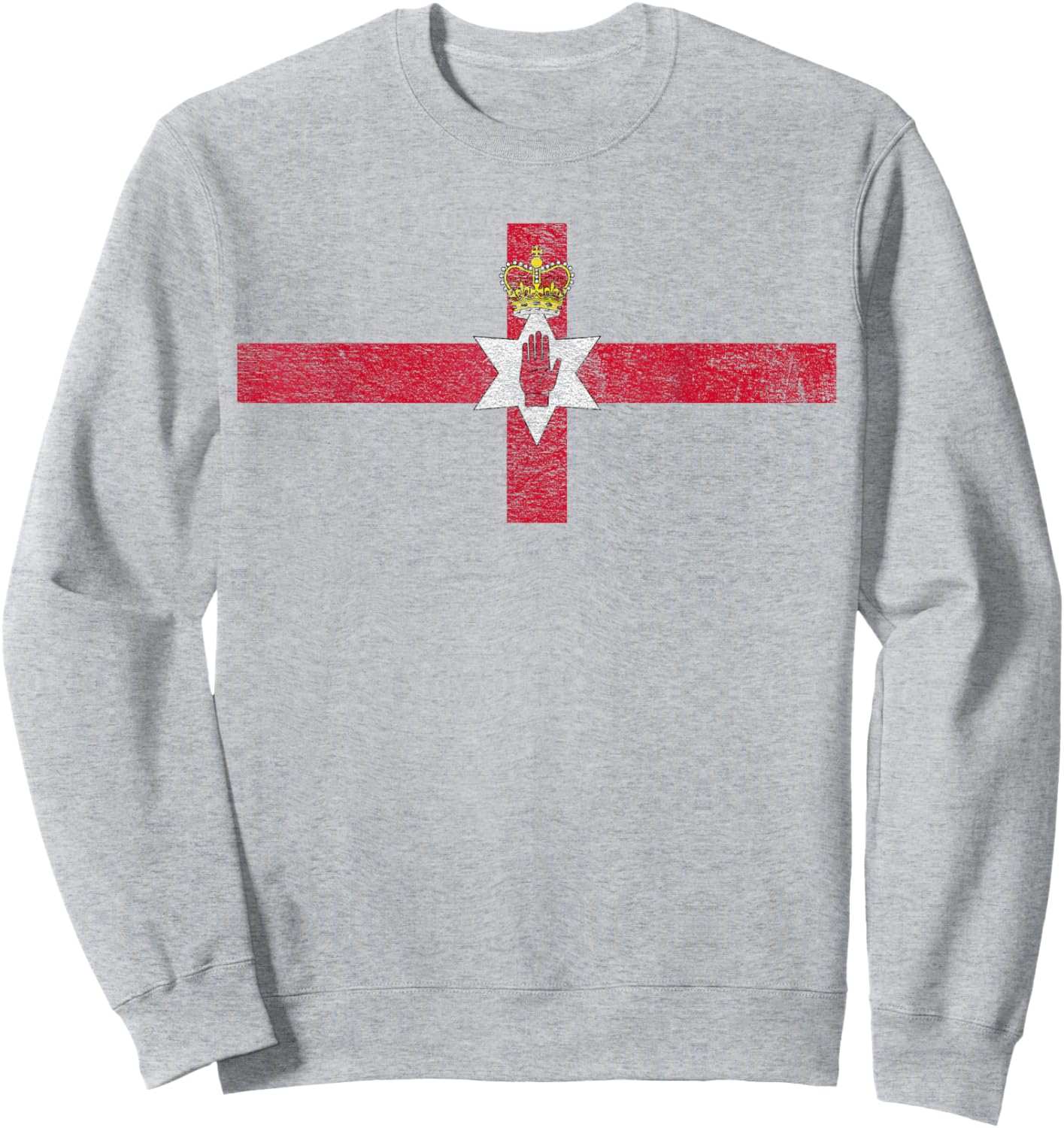 Northern Ireland Flag Red Hand Sweatshirt - Sweatshirt | Ash