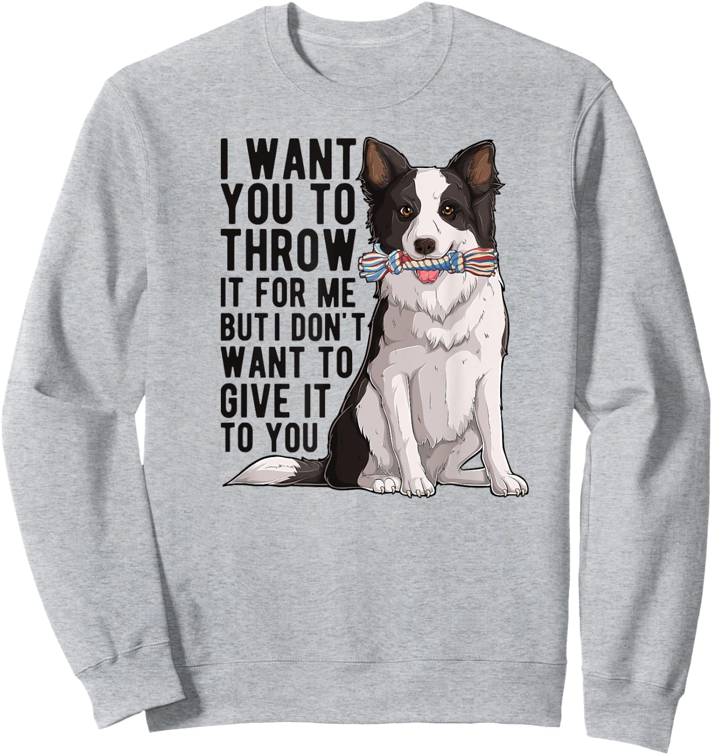 Border Collie Owner Border Collie Lover Border Collie Dad Sweatshirt - Sweatshirt | Ash
