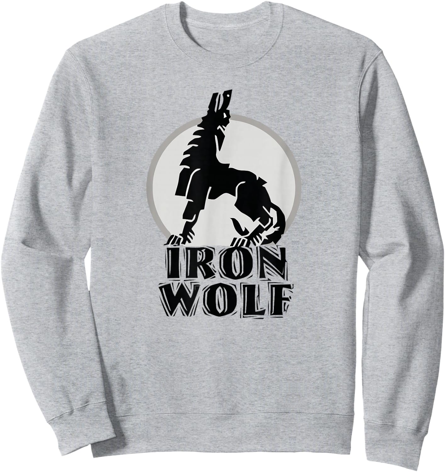 Iron Wolf LT by Lithuania Strong Sweatshirt - Sweatshirt | Ash