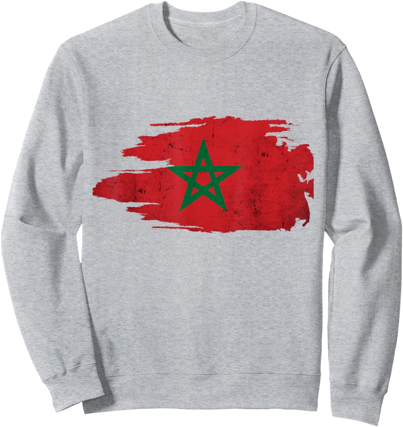 Morocco Moroccan Flag Soccer Football Lover Sweatshirt - Sweatshirt | Ash