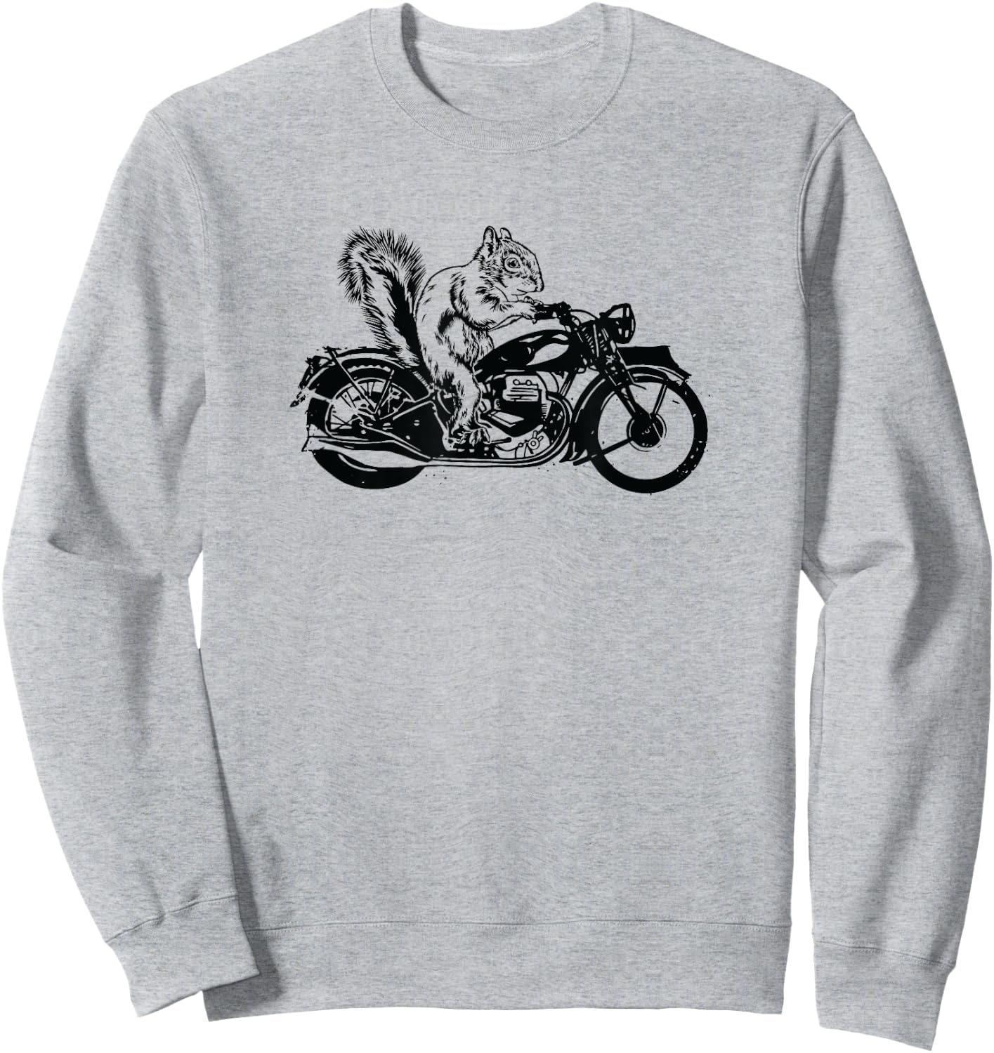 Squirrel Biker Design - For Squirrel Lovers Sweatshirt - Sweatshirt | Ash