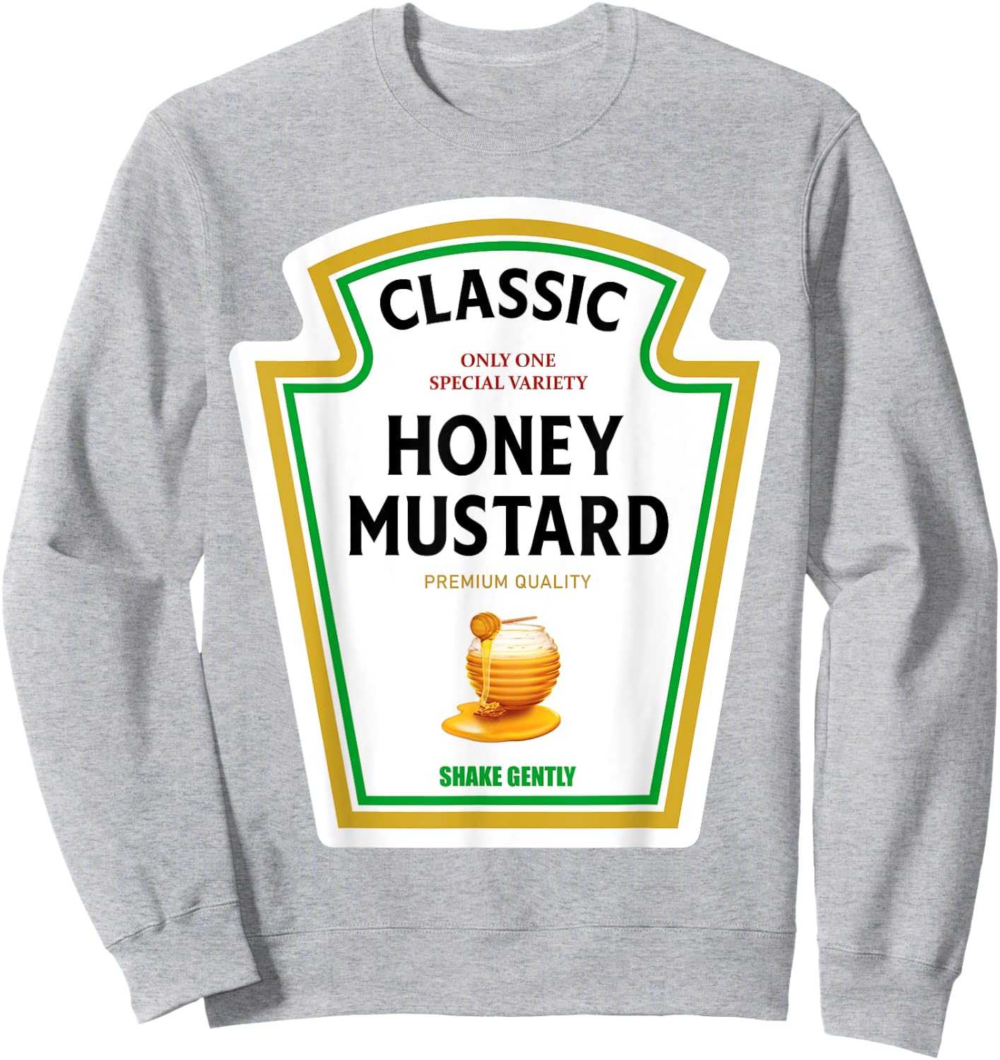 Honey Mustard Halloween 2024 Costume Family Matching Ketchup Sweatshirt - Sweatshirt | Ash