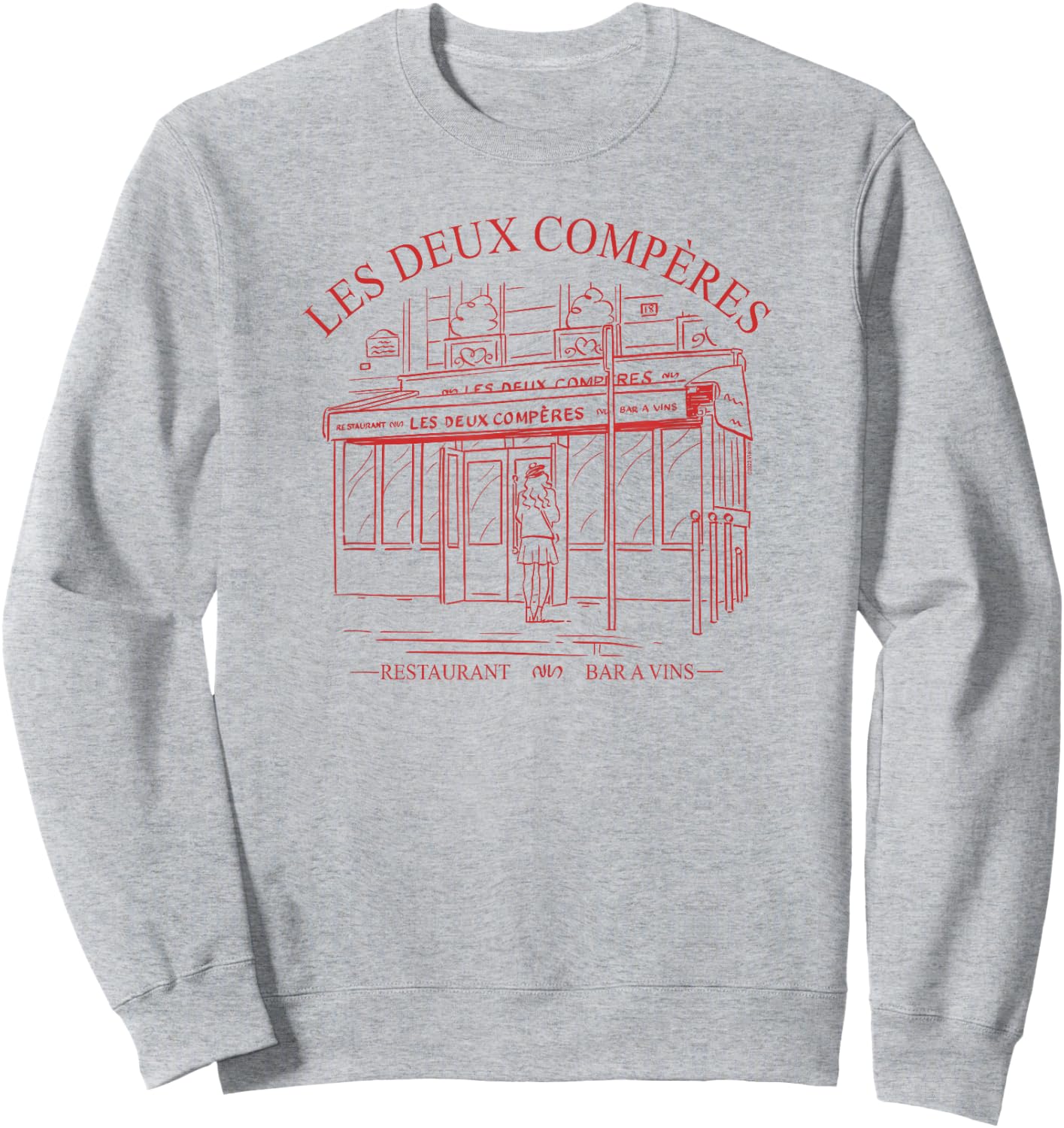 Emily in Paris Les Deux Compères Restaurant Outline Portrait Sweatshirt - Sweatshirt | Ash
