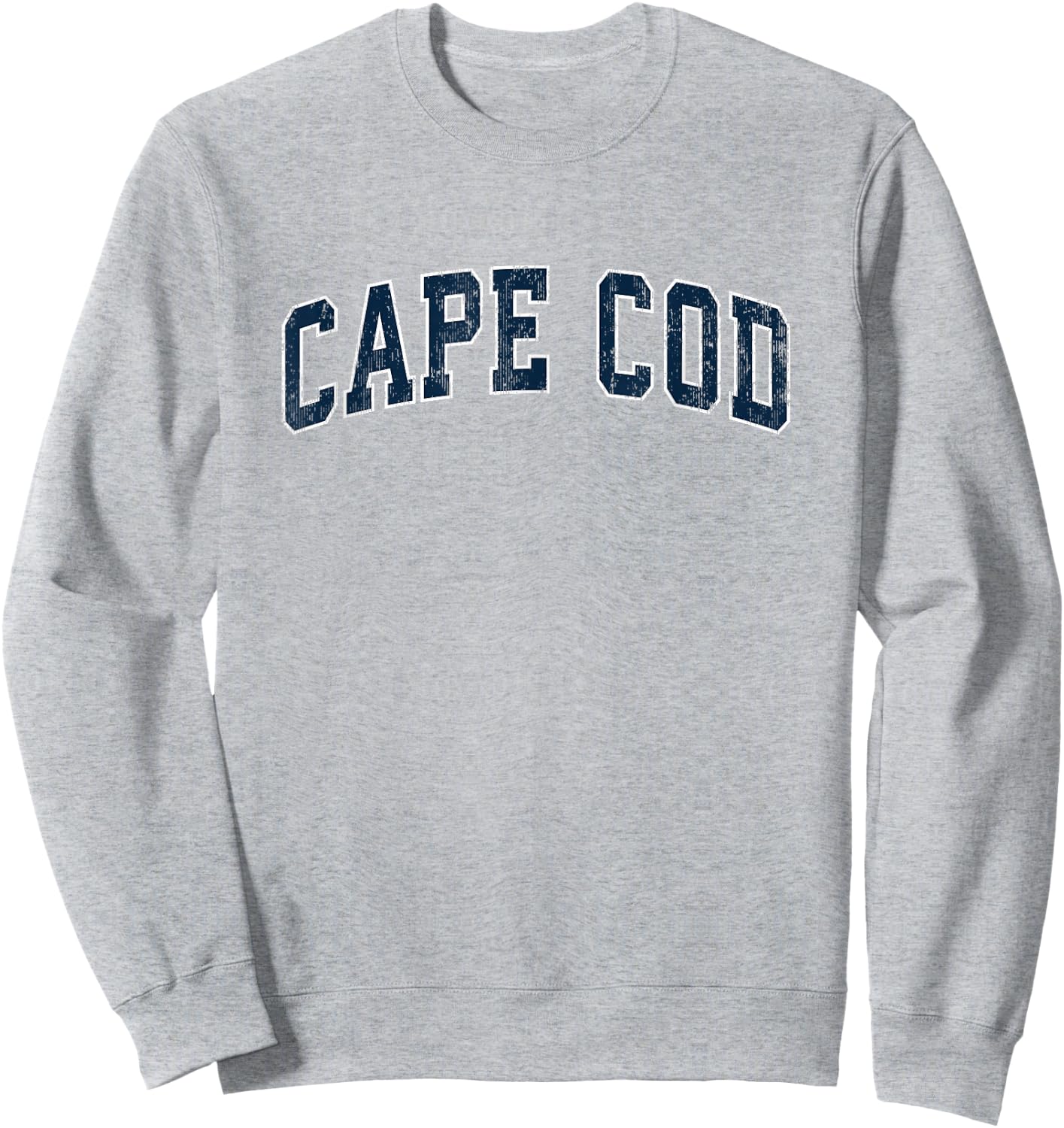 Cape Cod Massachusetts MA Vintage Sports Design Navy Design Sweatshirt - Sweatshirt | Ash