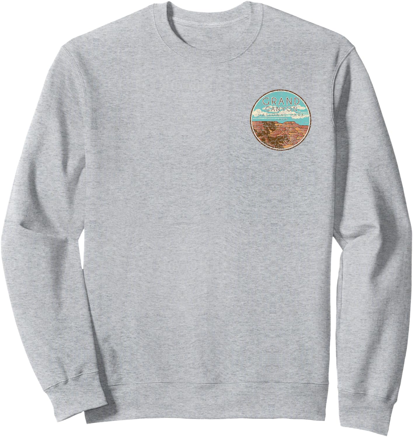 Grand Canyon National Park Retro Sweatshirt - Sweatshirt | Ash