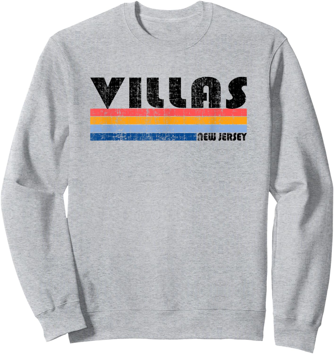 Vintage 70s 80s Style Villas, NJ Sweatshirt - Sweatshirt | Ash