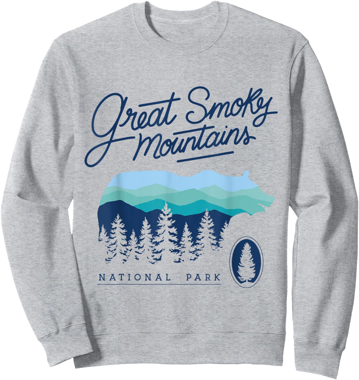 Tennessee NC 1934 Great Smokey Mountains National Park Sweatshirt - Sweatshirt | Ash