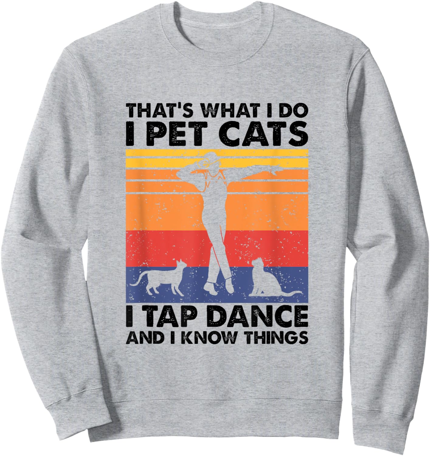 I Pet Cats I Tap Dance And I Know Things, Tap Dancer Sweatshirt - Sweatshirt | Ash