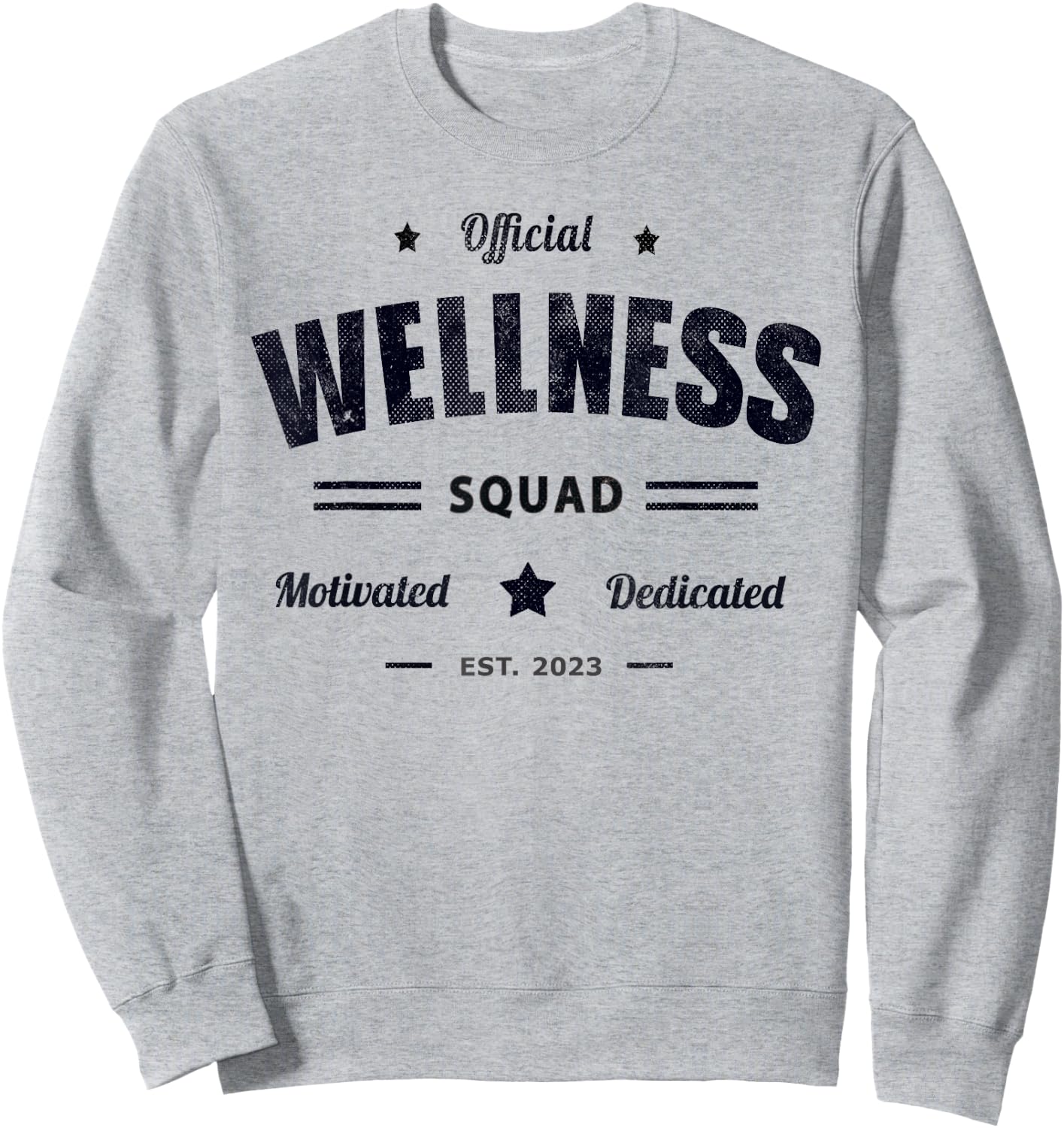 Official WELLNESS SQUAD P.E Crew Health Trainer Coach Nurse Sweatshirt - Sweatshirt | Ash