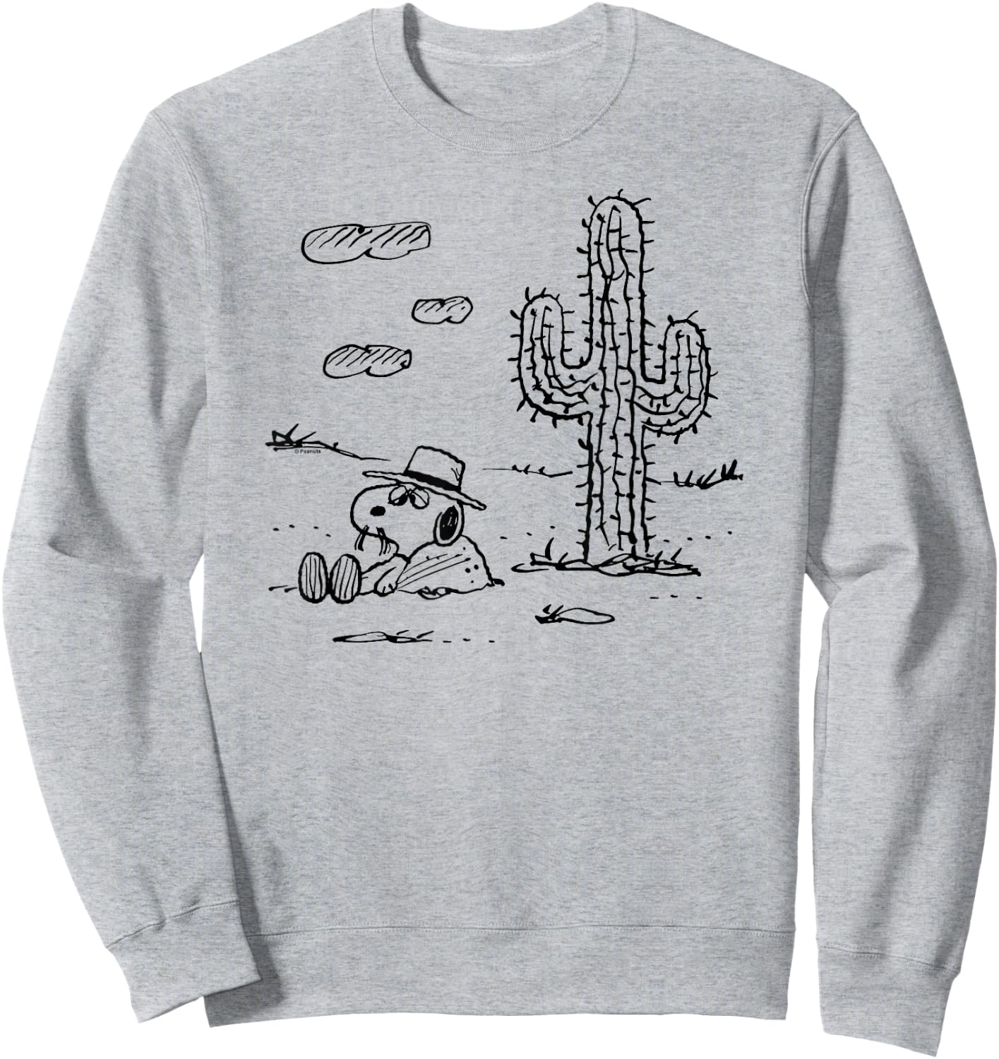 Peanuts - Spike with Cactus Sweatshirt - Sweatshirt | Ash