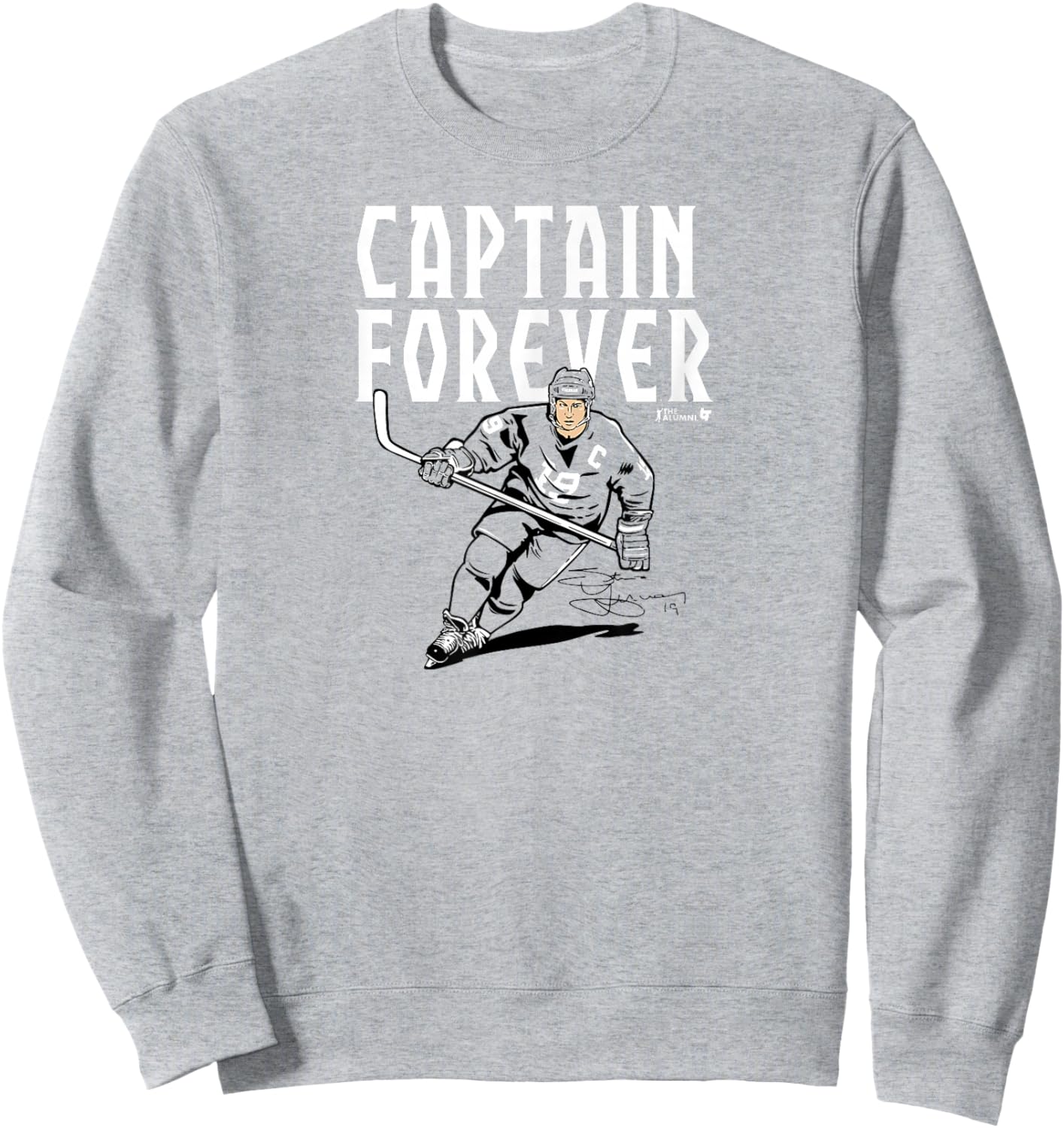 Steve Yzerman - Captain Forever - Detroit Hockey Sweatshirt - Sweatshirt | Ash