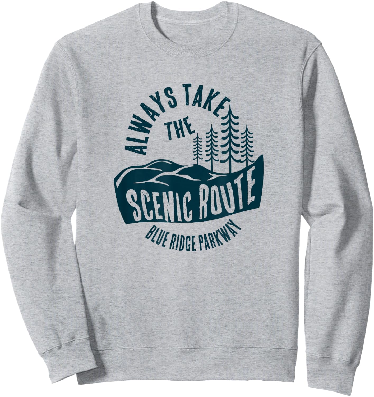 Blue Ridge Parkway National Park Scenic Route Sweatshirt - Sweatshirt | Ash