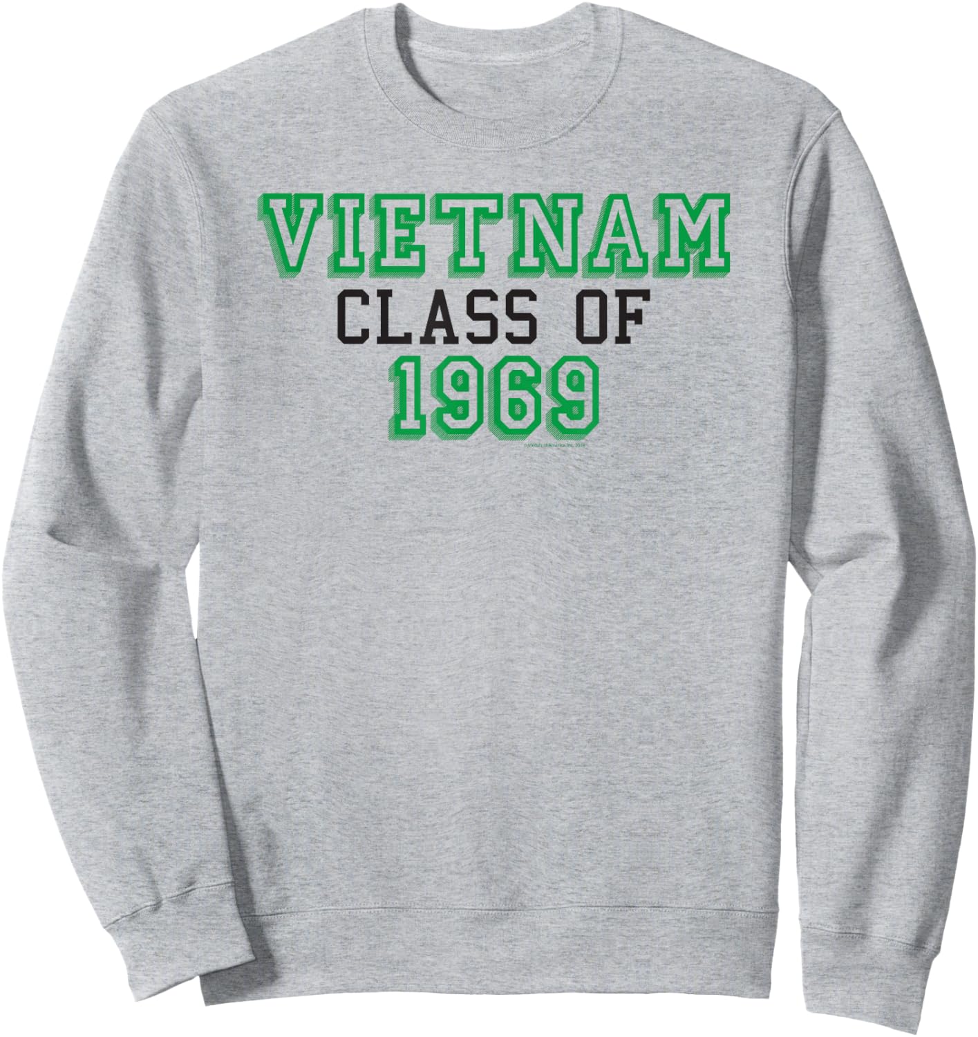 Vietnam Class of 1969 Sweatshirt - Sweatshirt | Ash