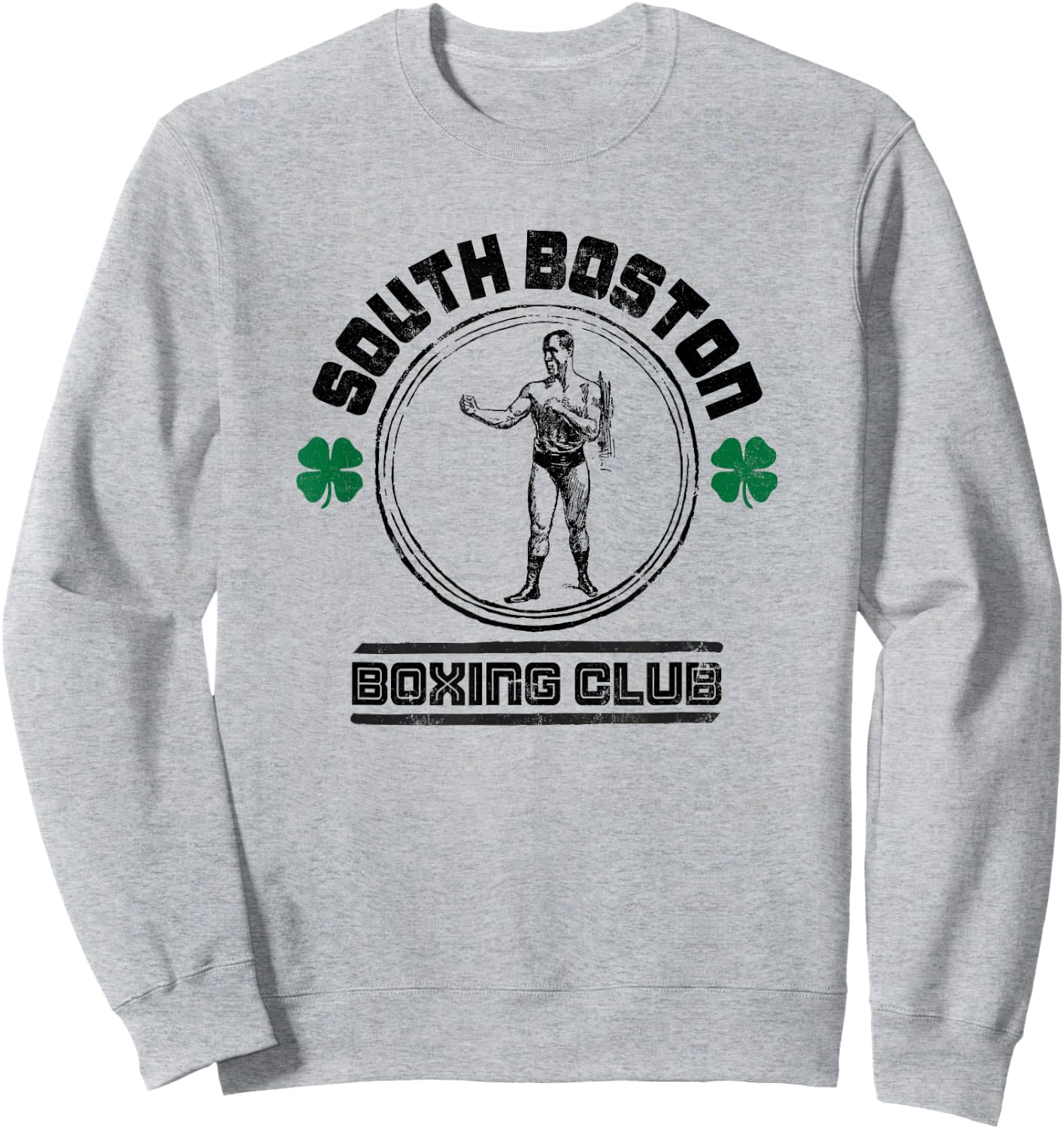 Vintage South Boston Boxing Club - Boxing Sweatshirt - Sweatshirt | Ash